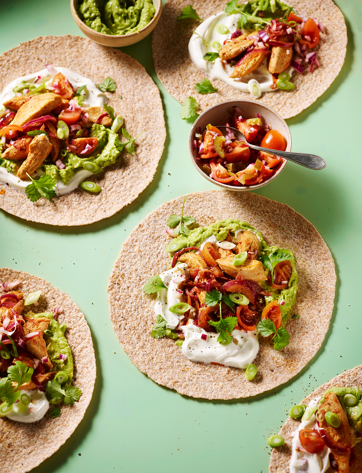 Chicken fajitas with jalapeno salsa and avocado recipe Sainsbury's