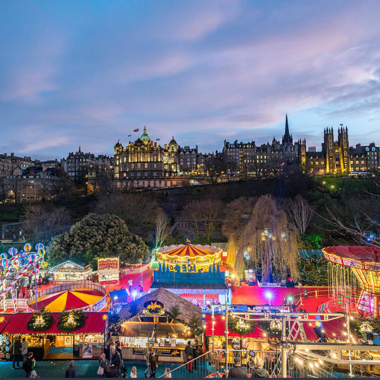 day trip to edinburgh xmas market