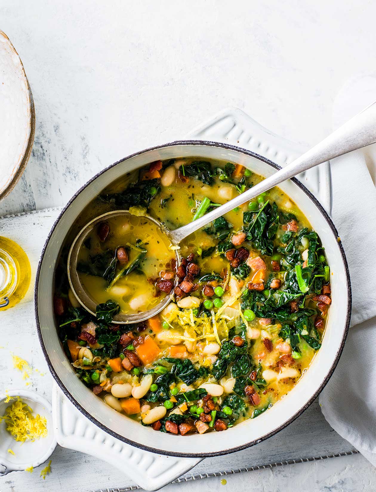 Tuscan bean and pancetta soup recipe Sainsbury`s Magazine