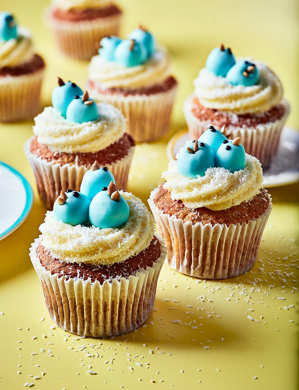 Bluebirdsinanest cupcakes recipe Sainsbury`s Magazine