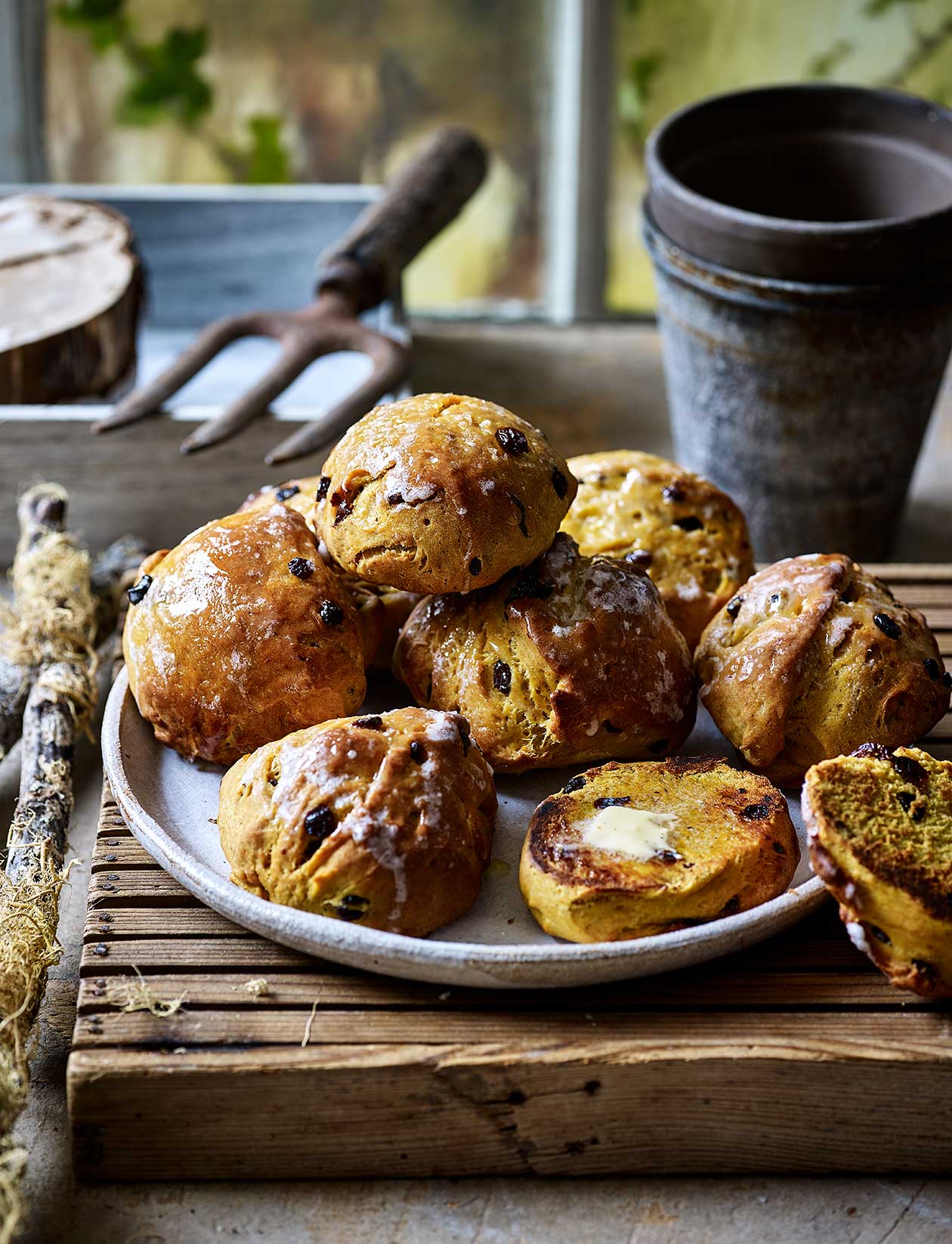 Cornish saffron buns recipe Sainsbury`s Magazine