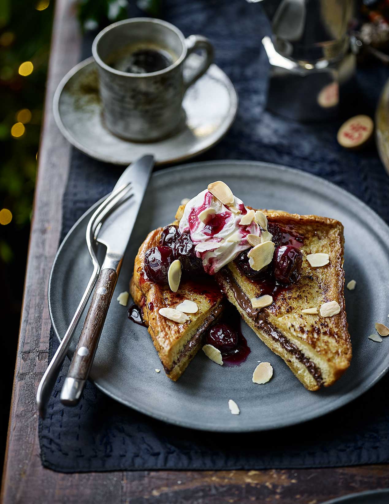 Rhubarb custard cheesecake recipe Cherry chocolate French toast recipe | Sainsbury`s Magazine