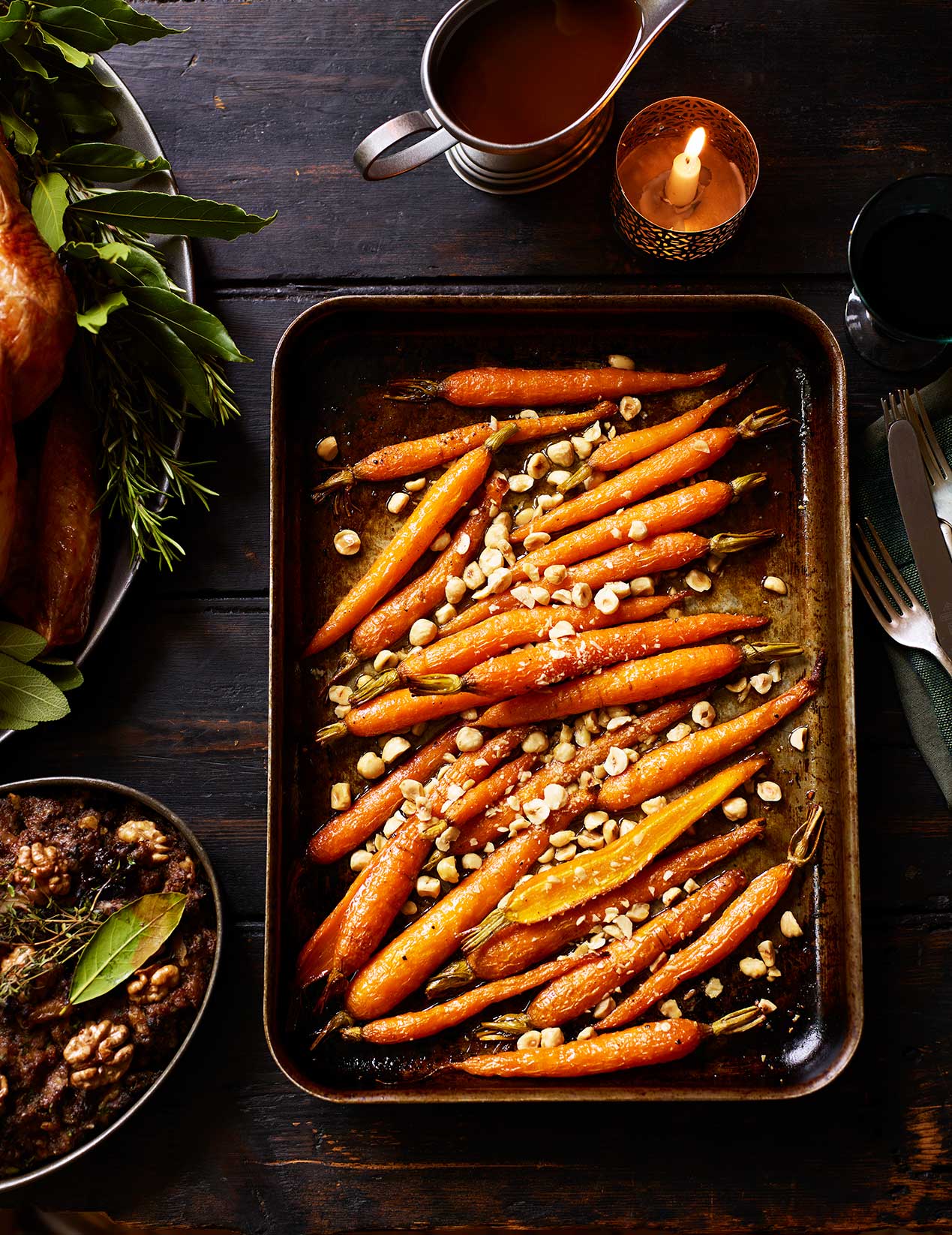 Caramalised brown butter carrots recipe | Sainsbury`s Magazine