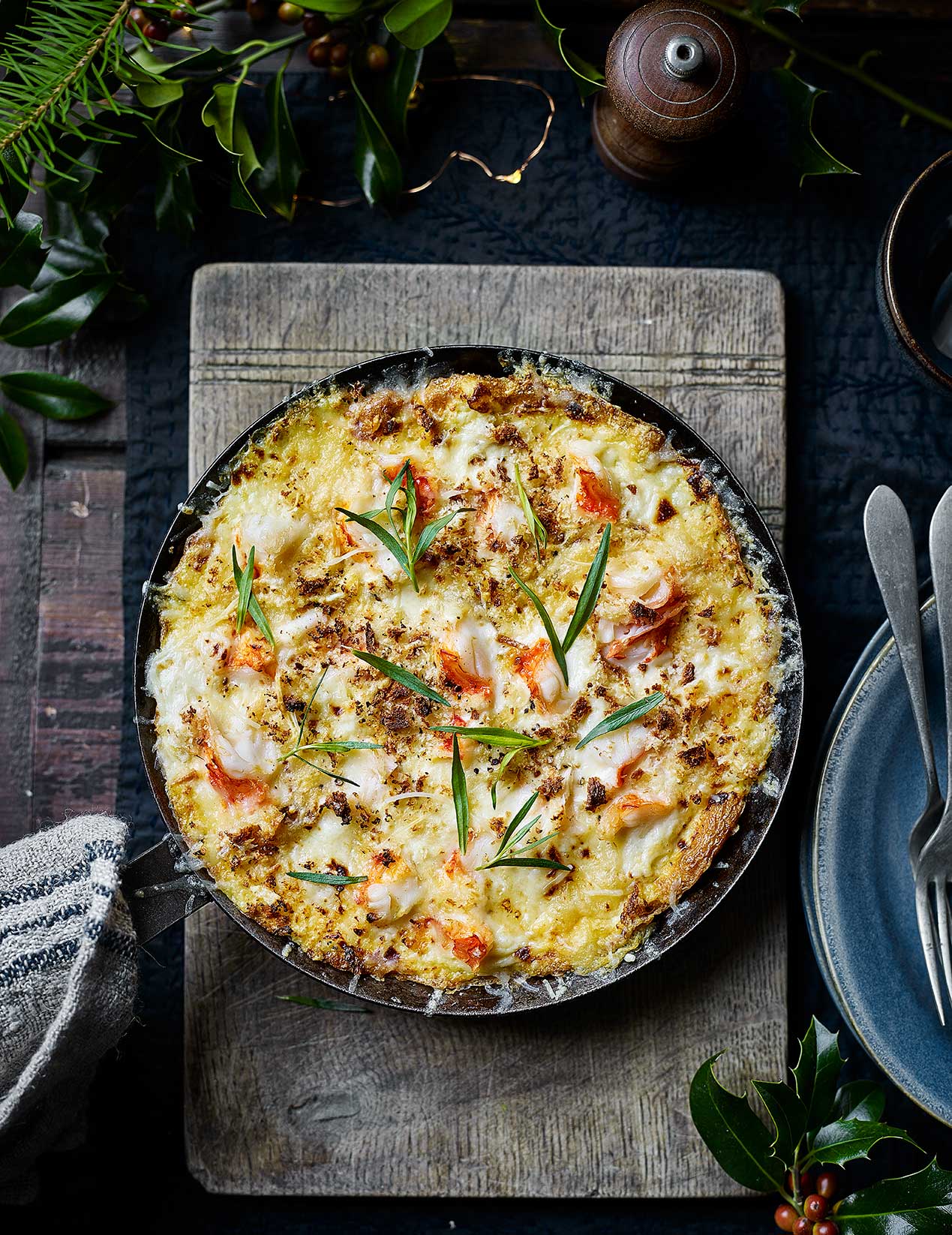 Baked camembert with maille mustard recipe Lobster omelette recipe | Sainsbury`s Magazine