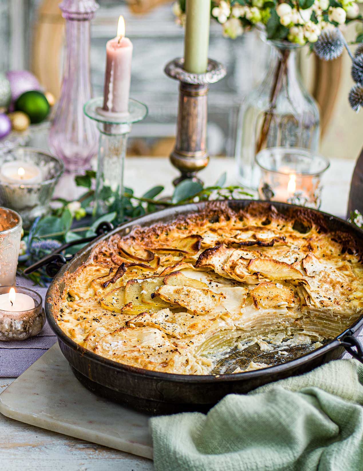 Celeriac and potato gratin recipe Sainsbury`s Magazine