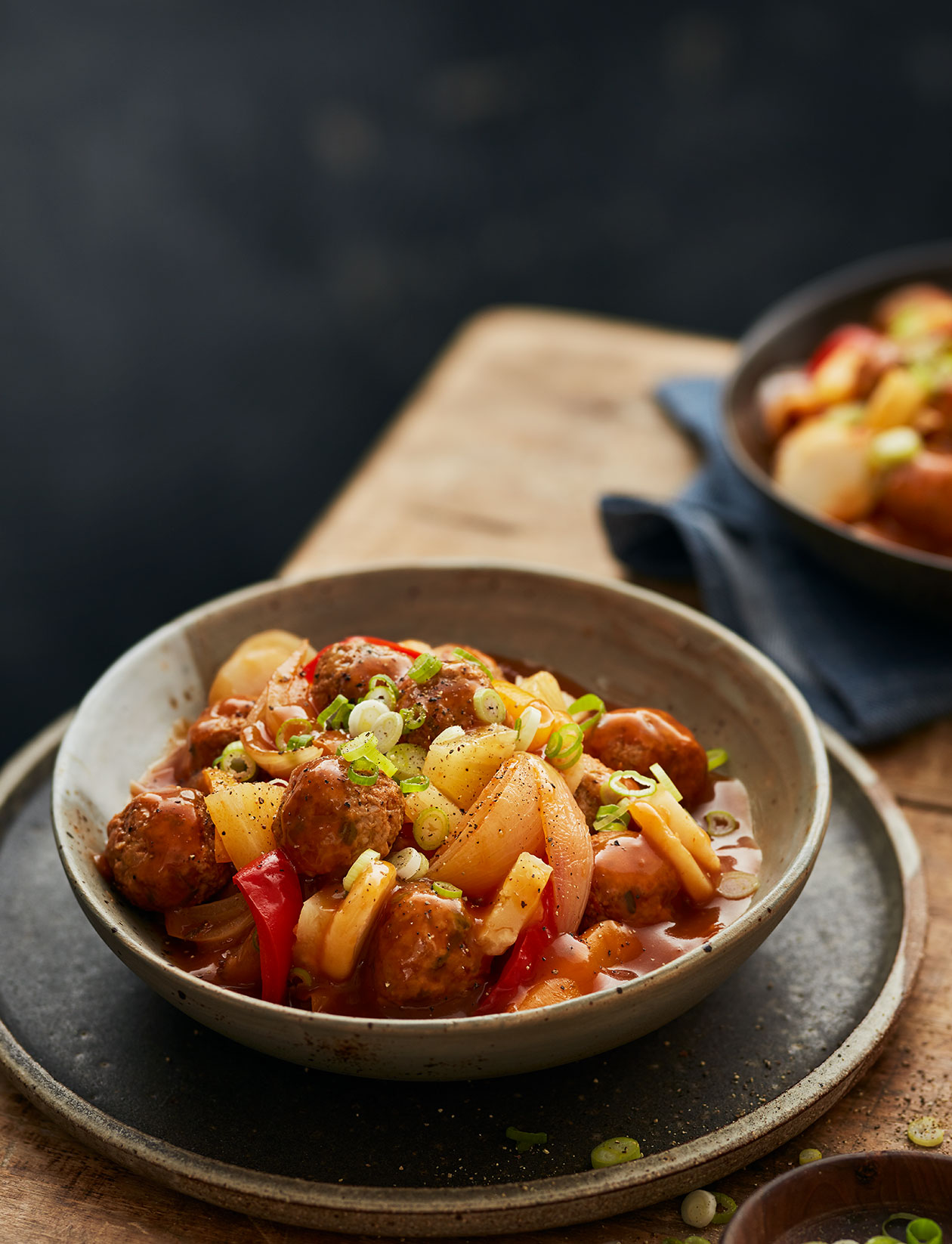 Sweet and sour pork meatballs recipe Sainsbury`s Magazine