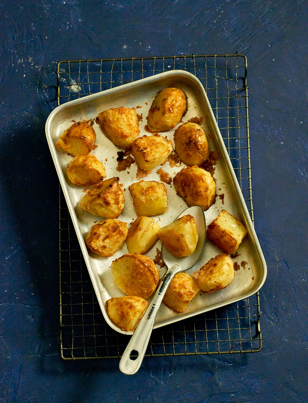 Crunchy Parmesan and Colman's roast potatoes recipe | Sainsbury`s Magazine