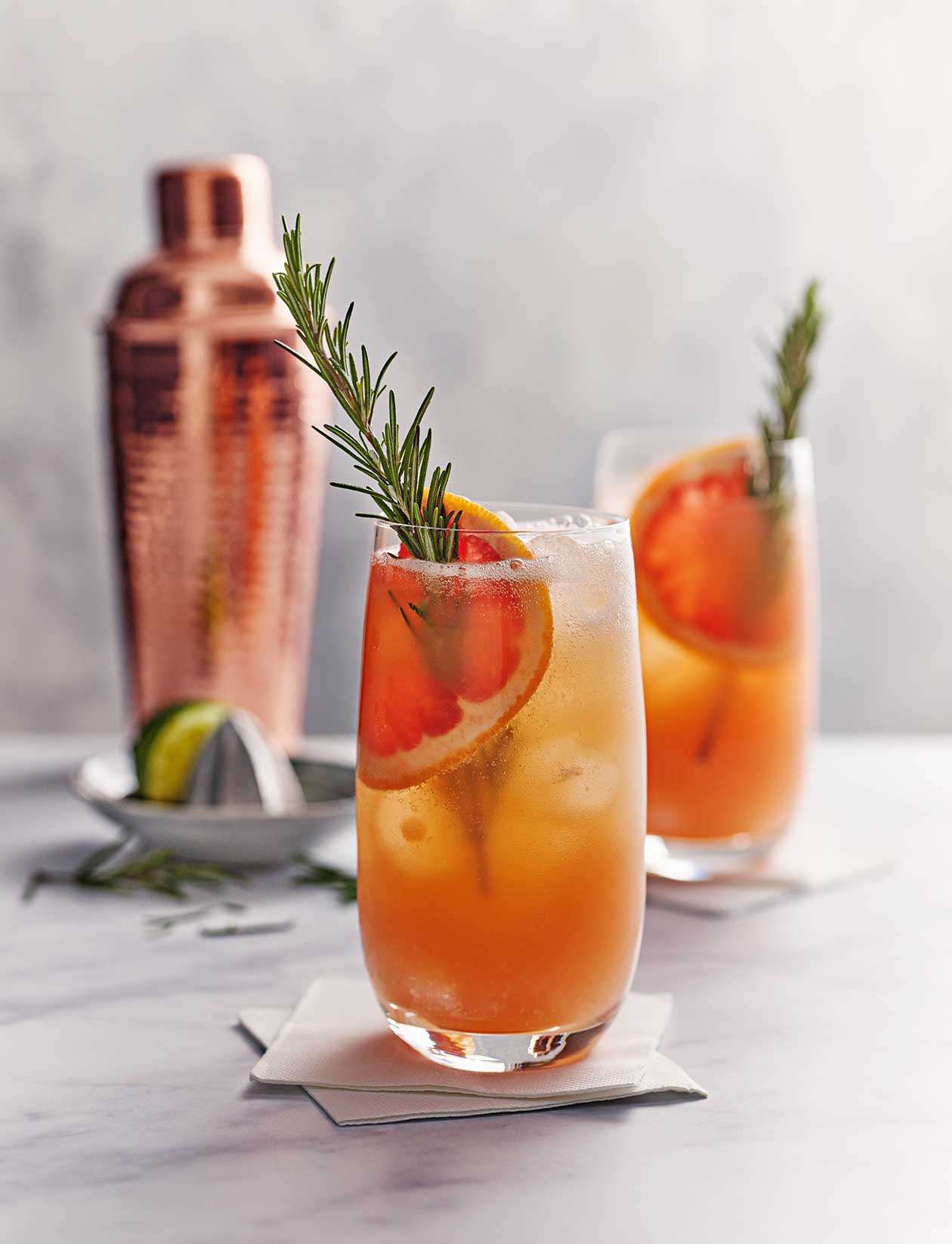 Rosemary grapefruit fizz cocktail recipe Sainsbury`s Magazine