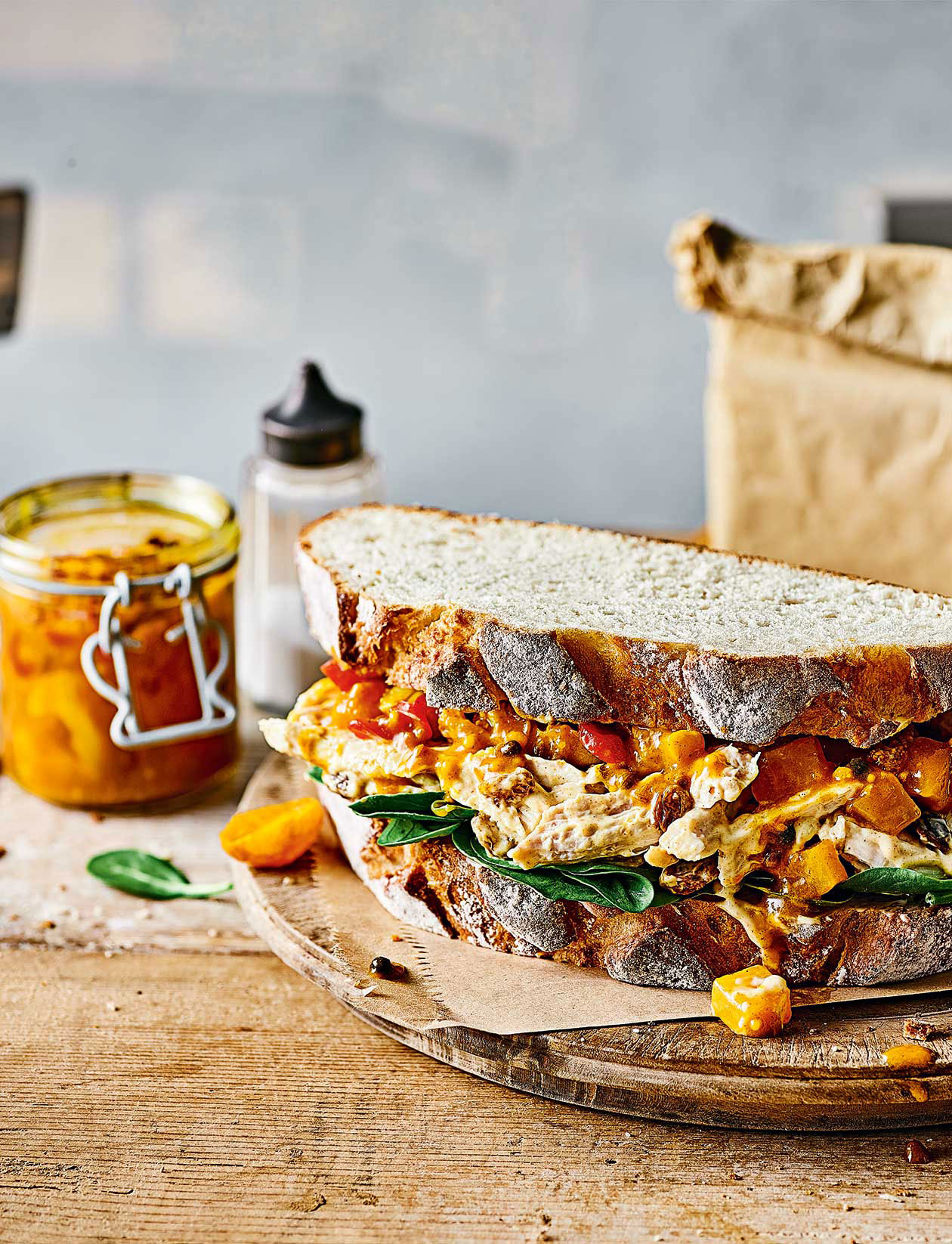 Coronation chicken and mango piccalilli sandwich recipe | Sainsbury`s Magazine