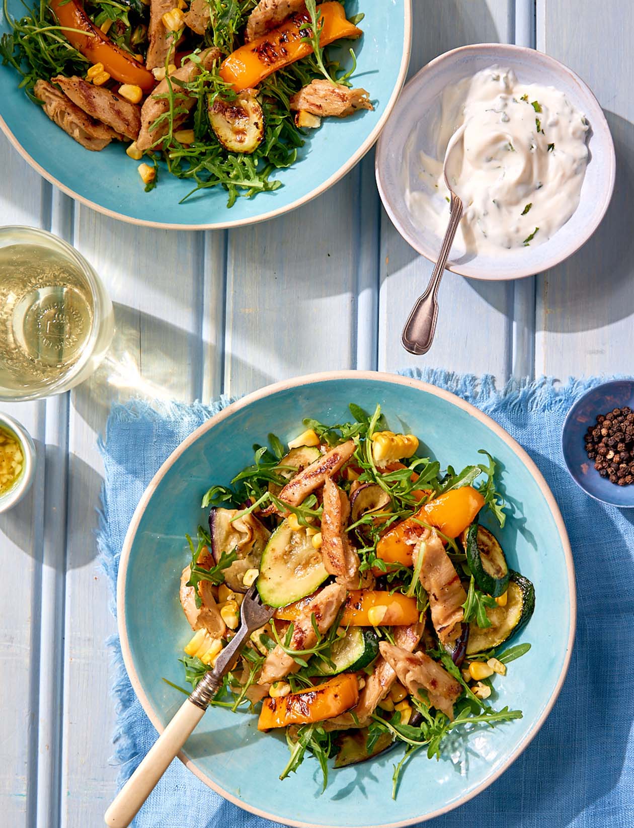 Sponsored: Chargrilled warm summer salad with What The Cluck Chicken Style Chunks | Sainsbury`s Maga