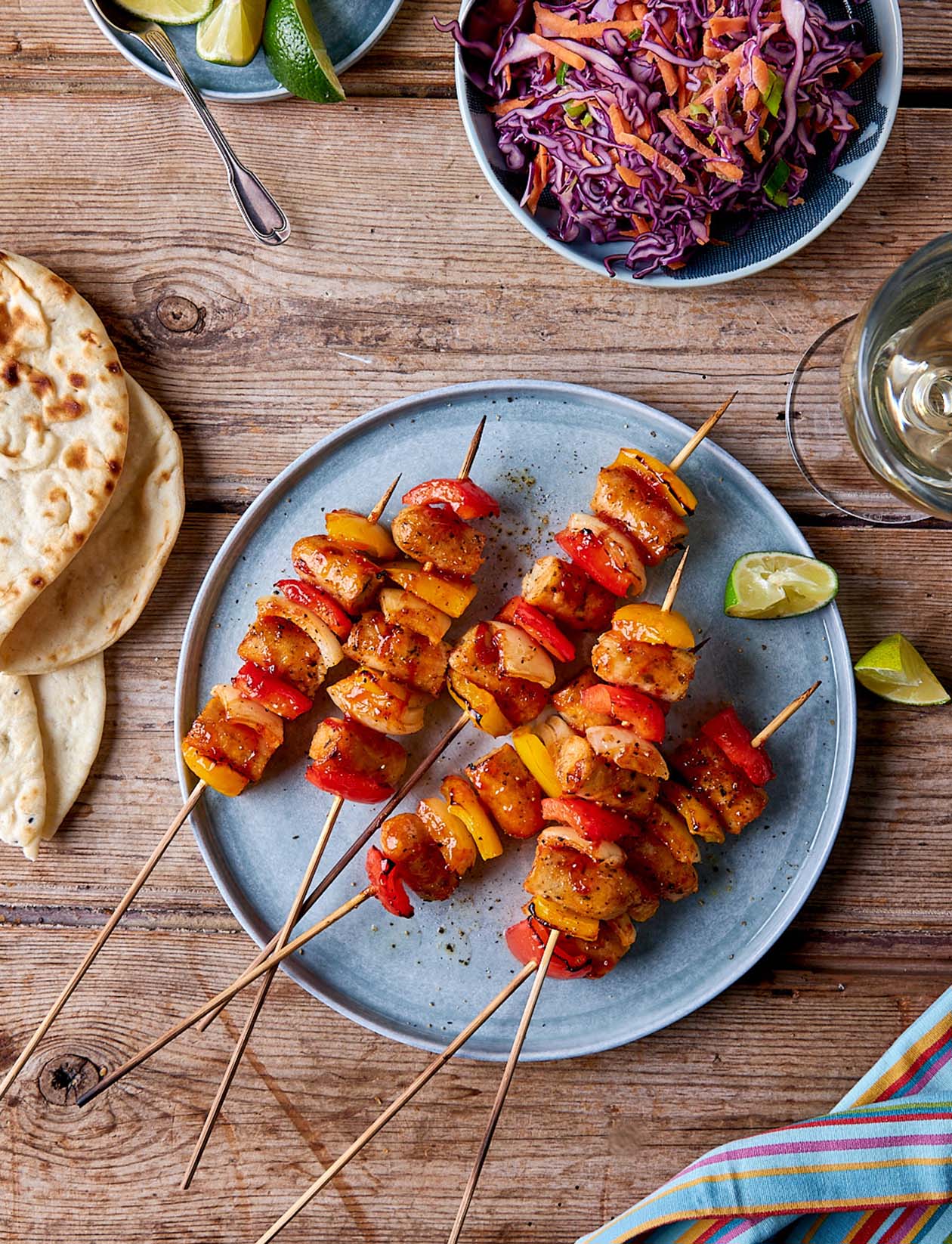 Sponsored: BBQ pepper and Little Willies Sausage skewers | Sainsbury`s Magazine