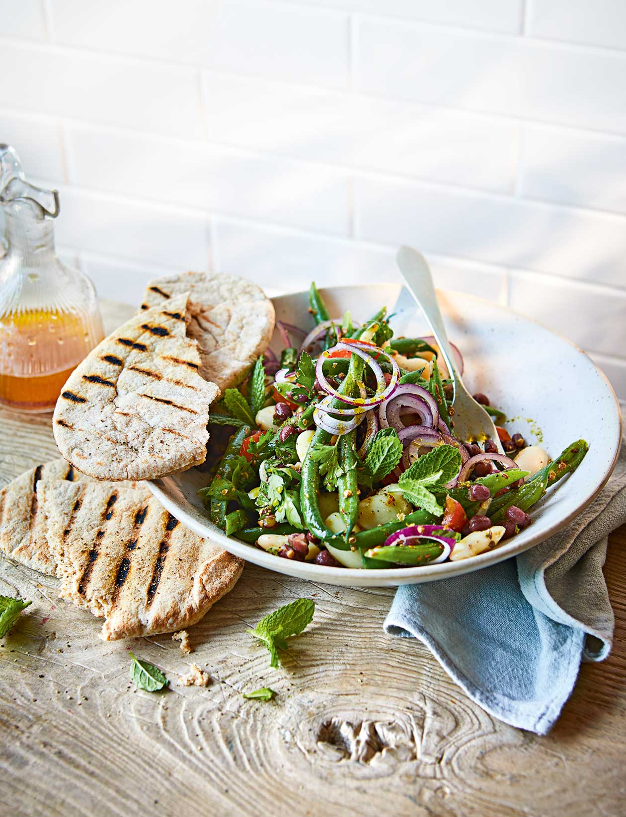 Spiced three bean salad recipe Sainsbury`s Magazine