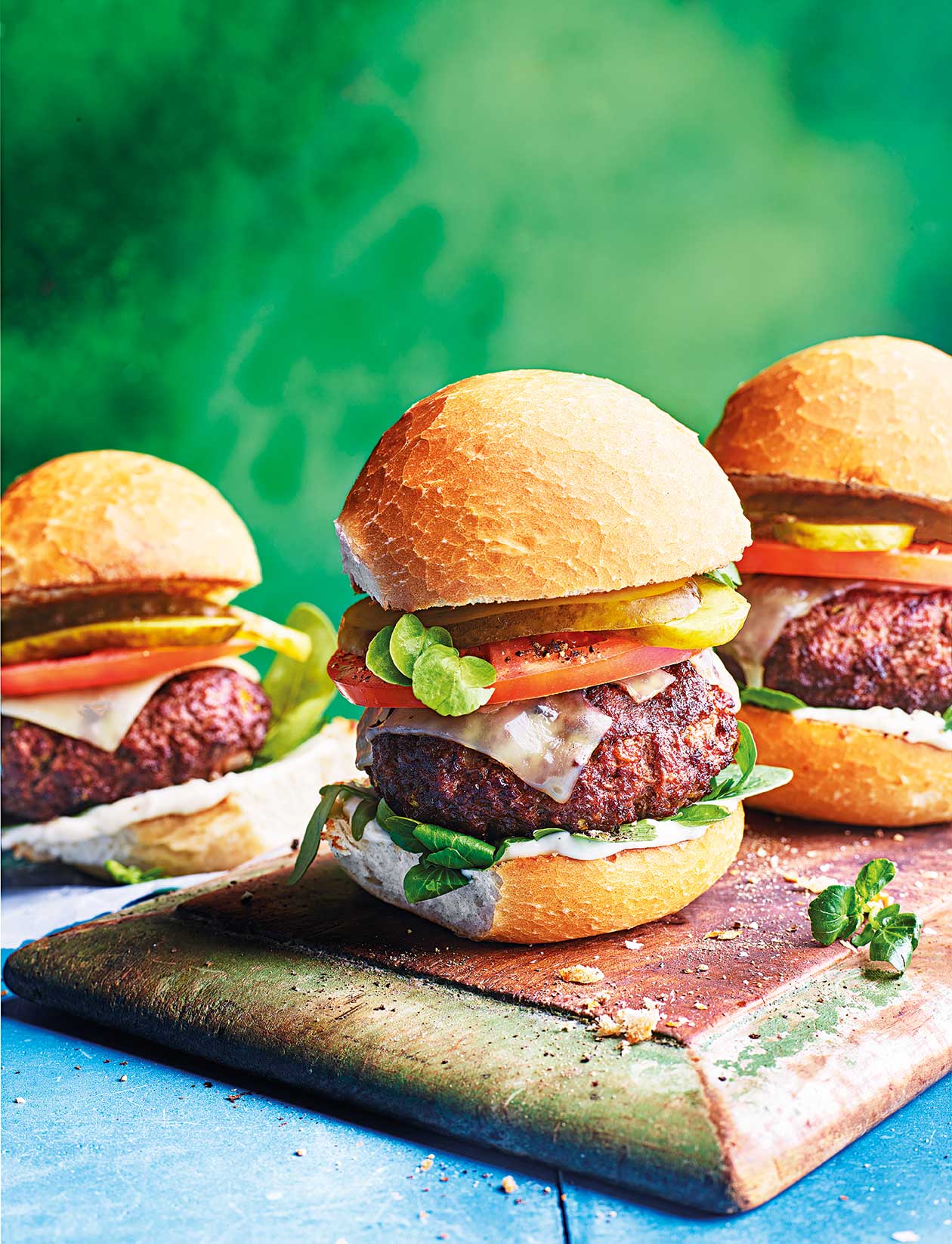 Bloody Mary burgers recipe Sainsbury`s Magazine