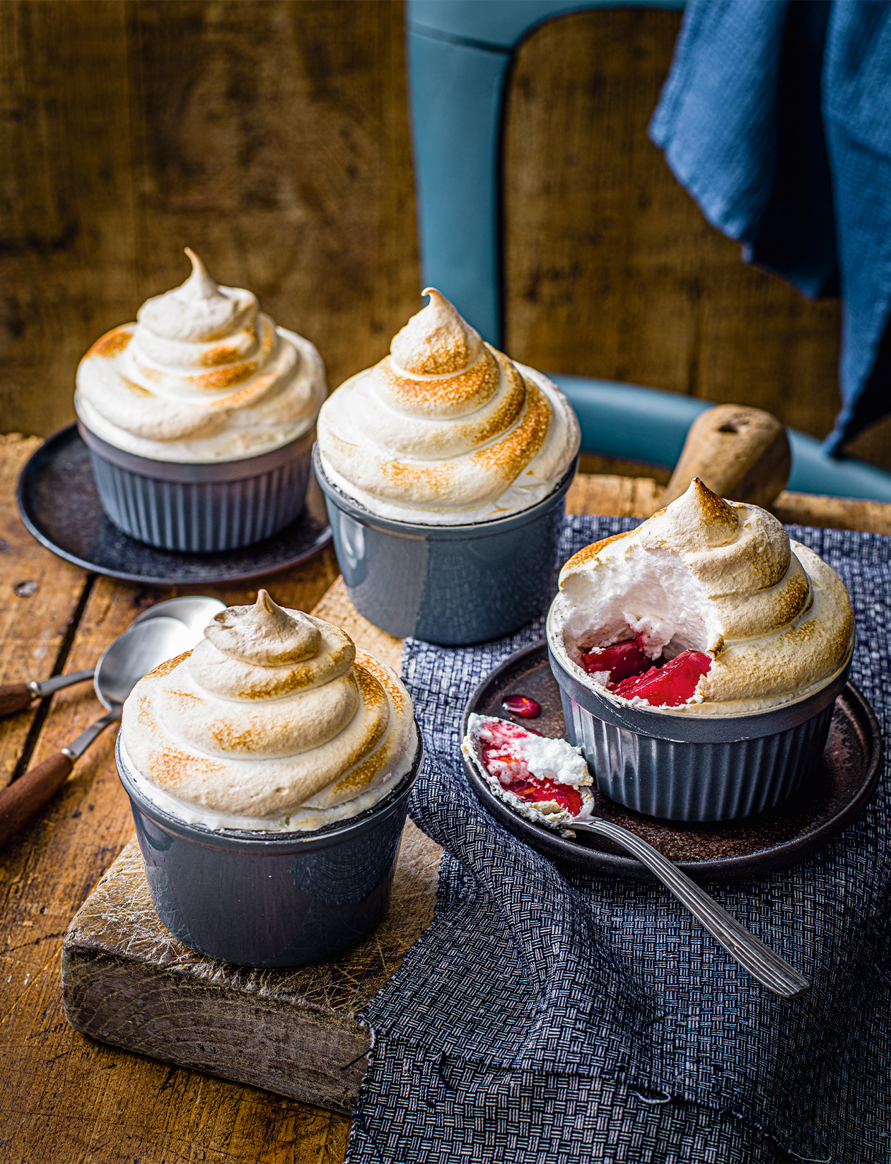 Plum meringue pots recipe | Sainsbury`s Magazine