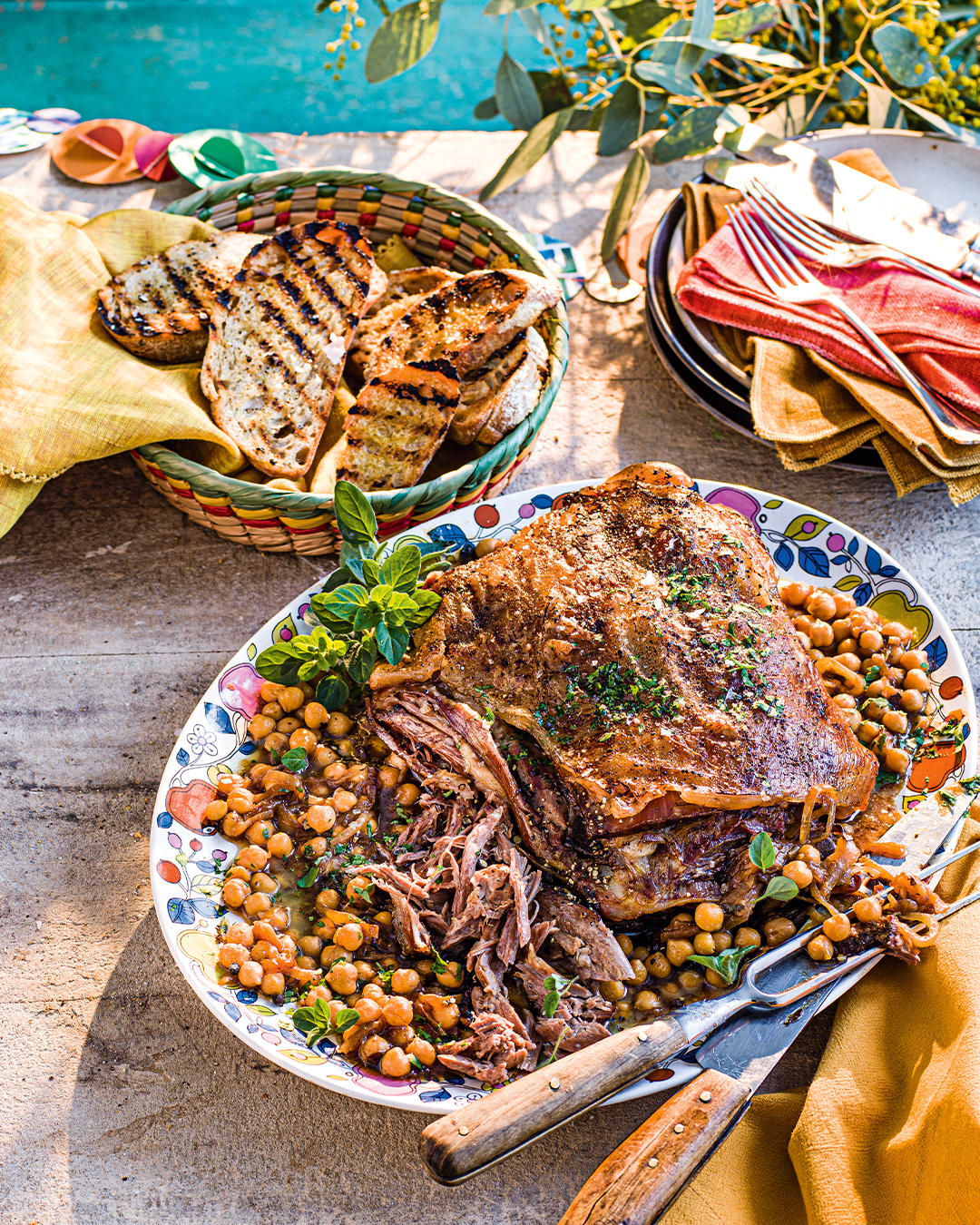 Spanish braised shoulder of lamb recipe | Sainsbury`s Magazine