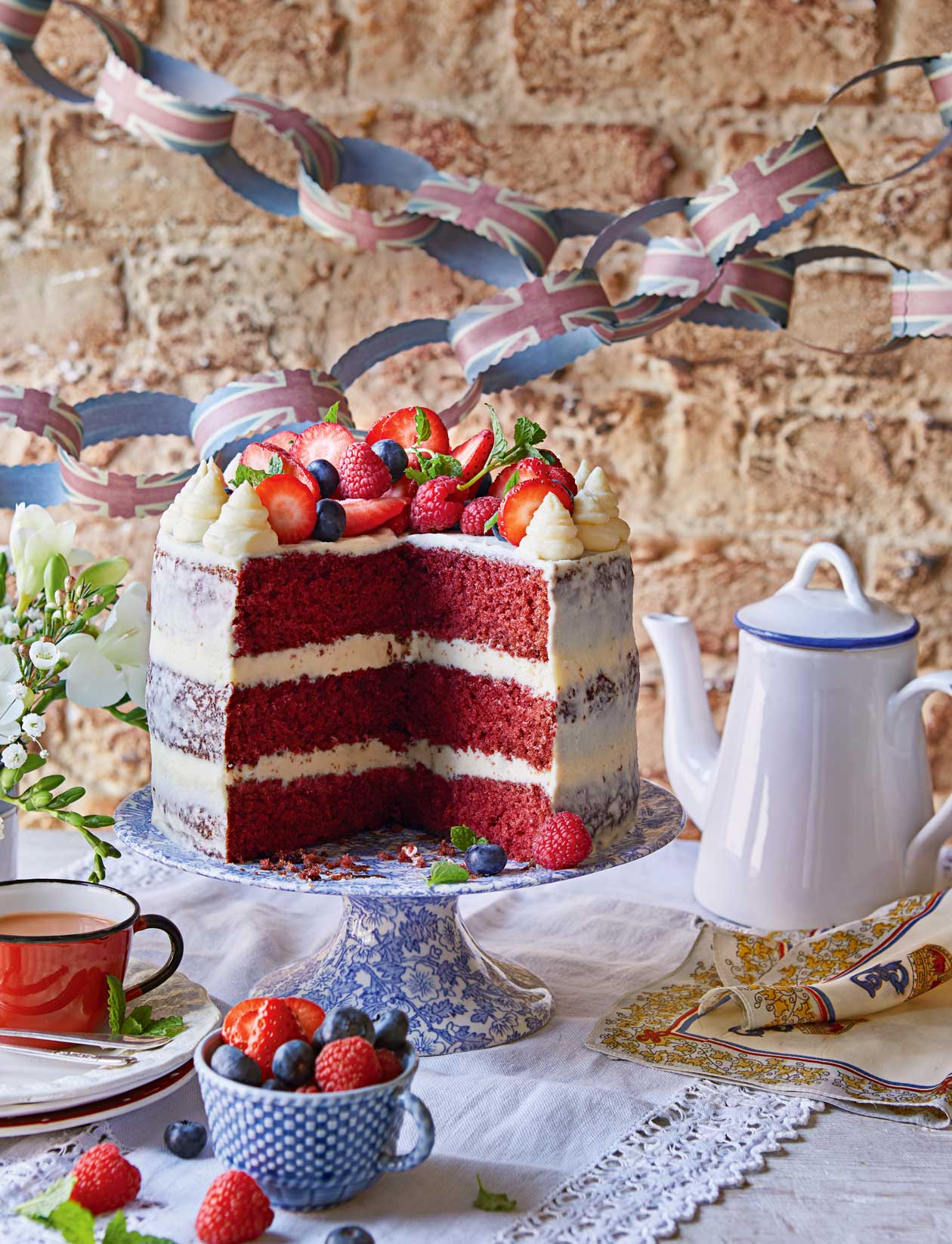 White chocolate red velvet cake recipe | Sainsbury`s Magazine