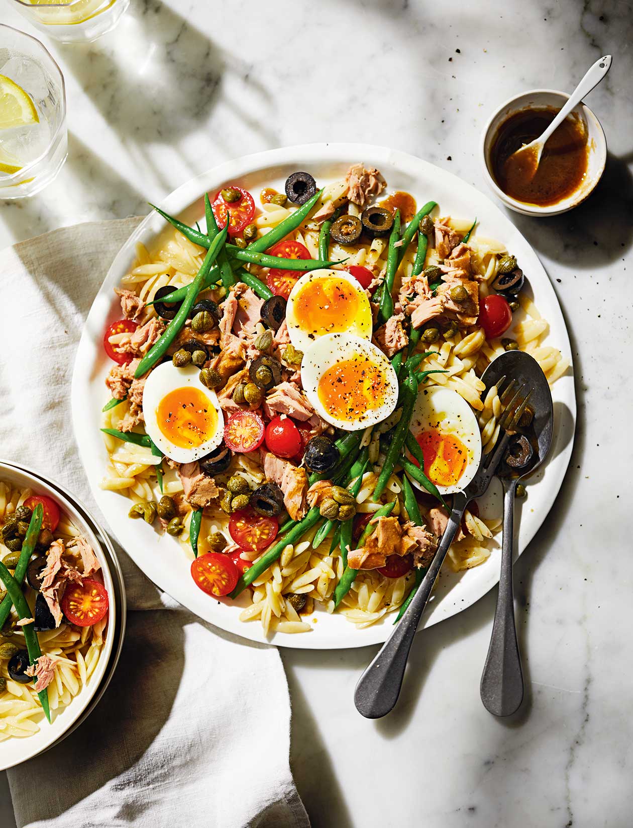 Tuna niçoise orzo recipe | Sainsbury`s Magazine