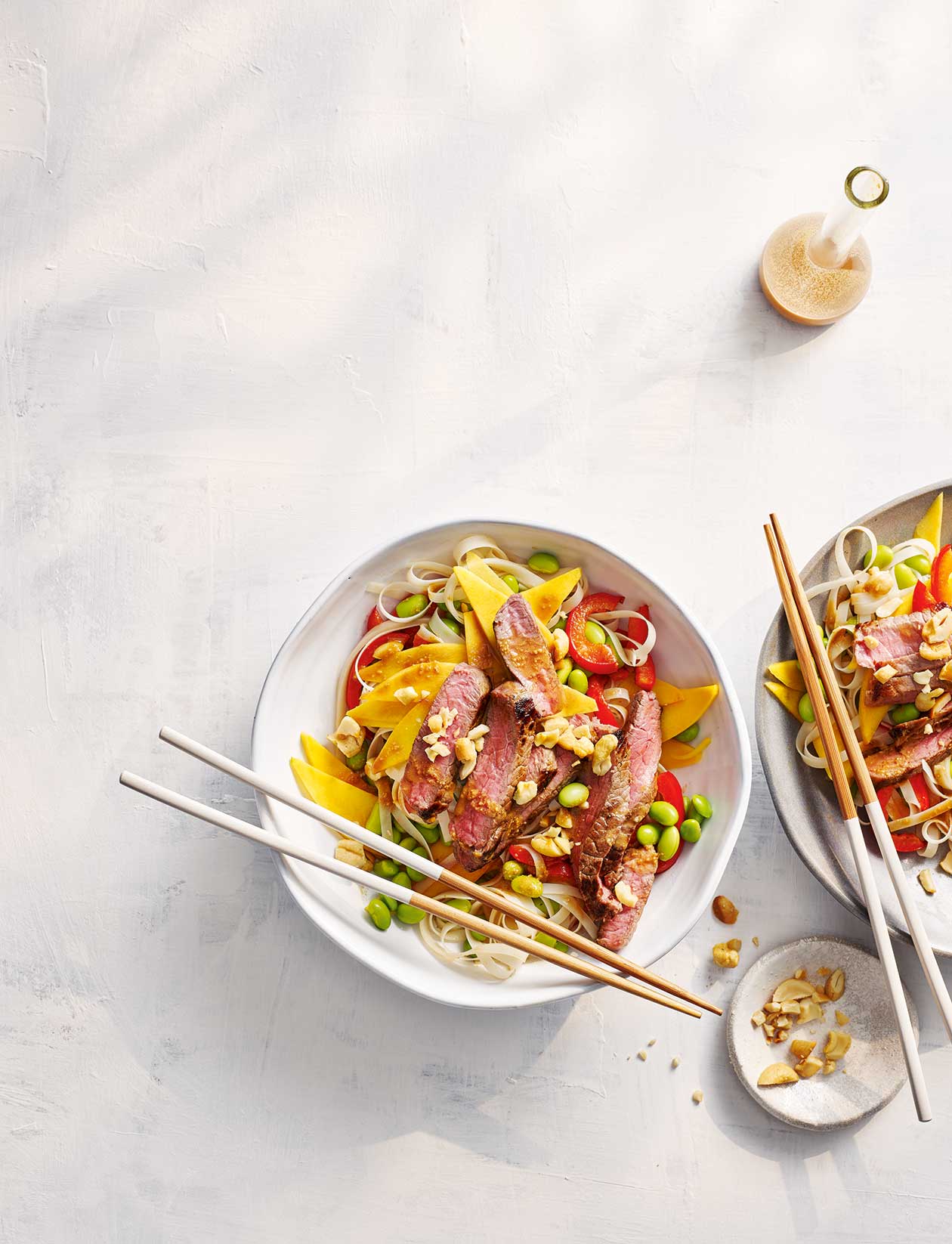 Beef, mango and cashew noodles recipe | Sainsbury`s Magazine