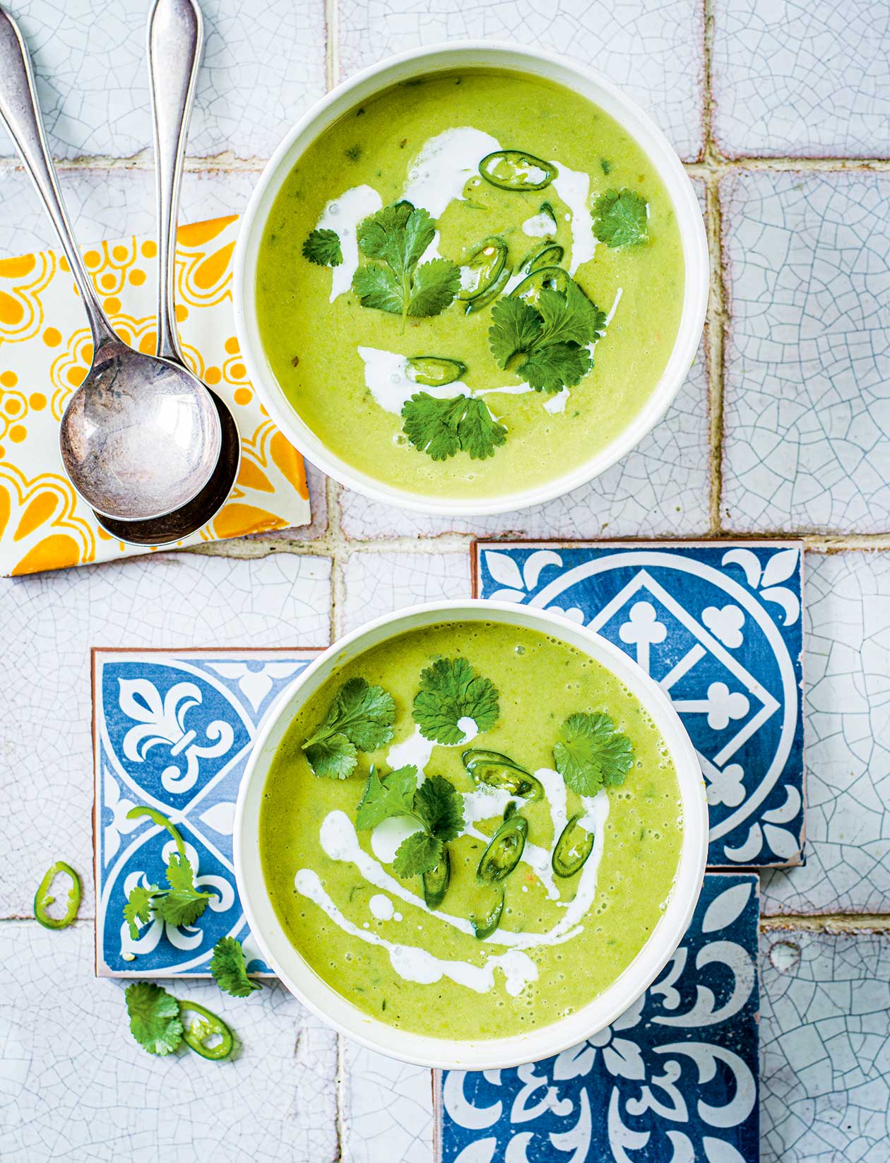Thai-style green pea gazpacho recipe | Sainsbury`s Magazine