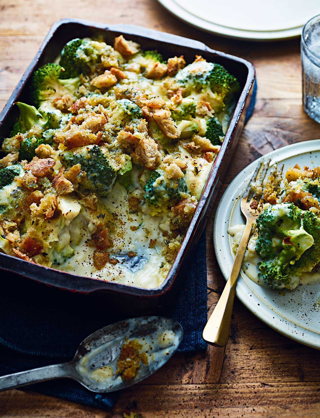 Broccoli and Stilton crumble recipe | Sainsbury`s Magazine