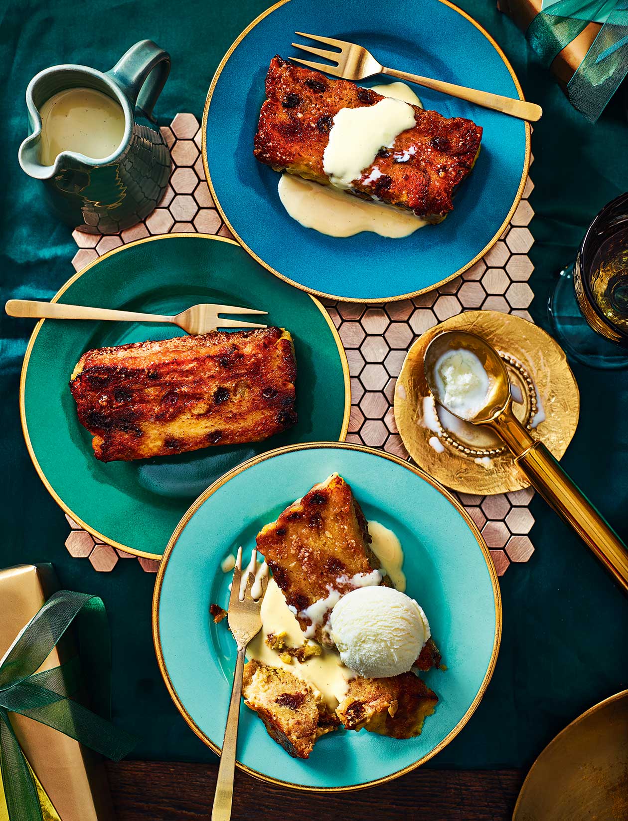 Panettone Bread And Butter Pudding With Custard Sainsbury s Magazine panettone-bread-and-butter-pudding-with-custard-sainsbury-s-magazine