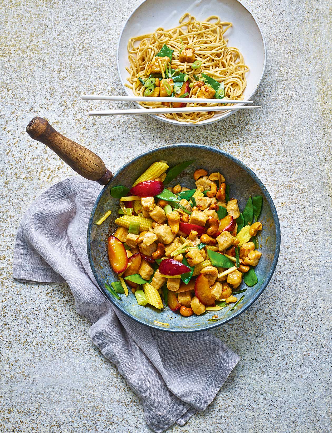 Stirfry with Quorn and plums recipe Sainsbury`s Magazine