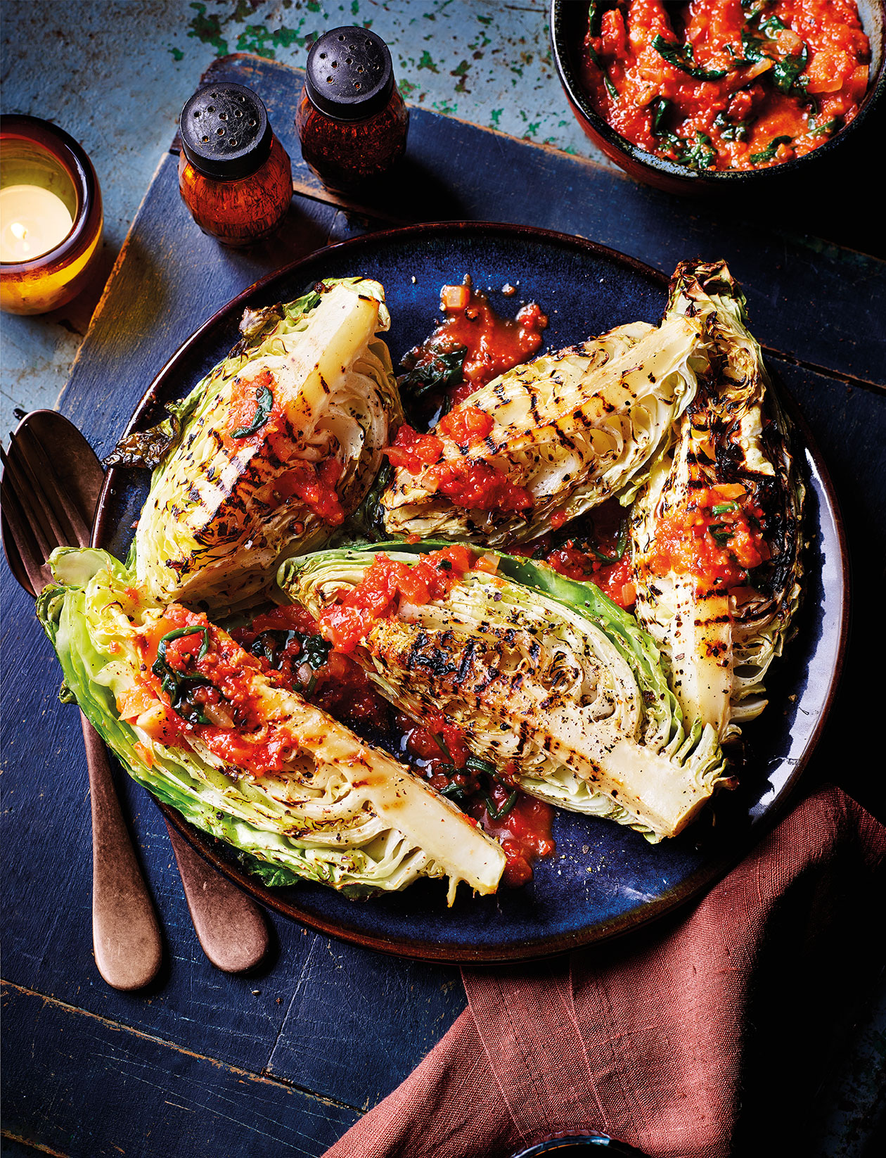 Efo riro with chargrilled cabbage recipe | Sainsbury`s Magazine