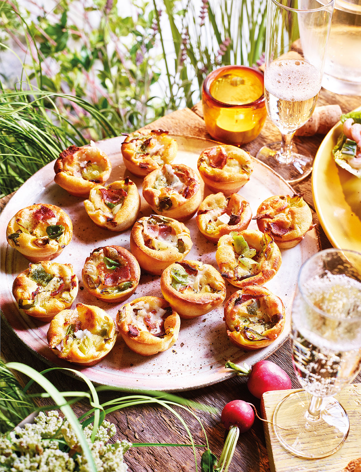 Goat's cheese and bacon poppers recipe | Sainsbury`s Magazine