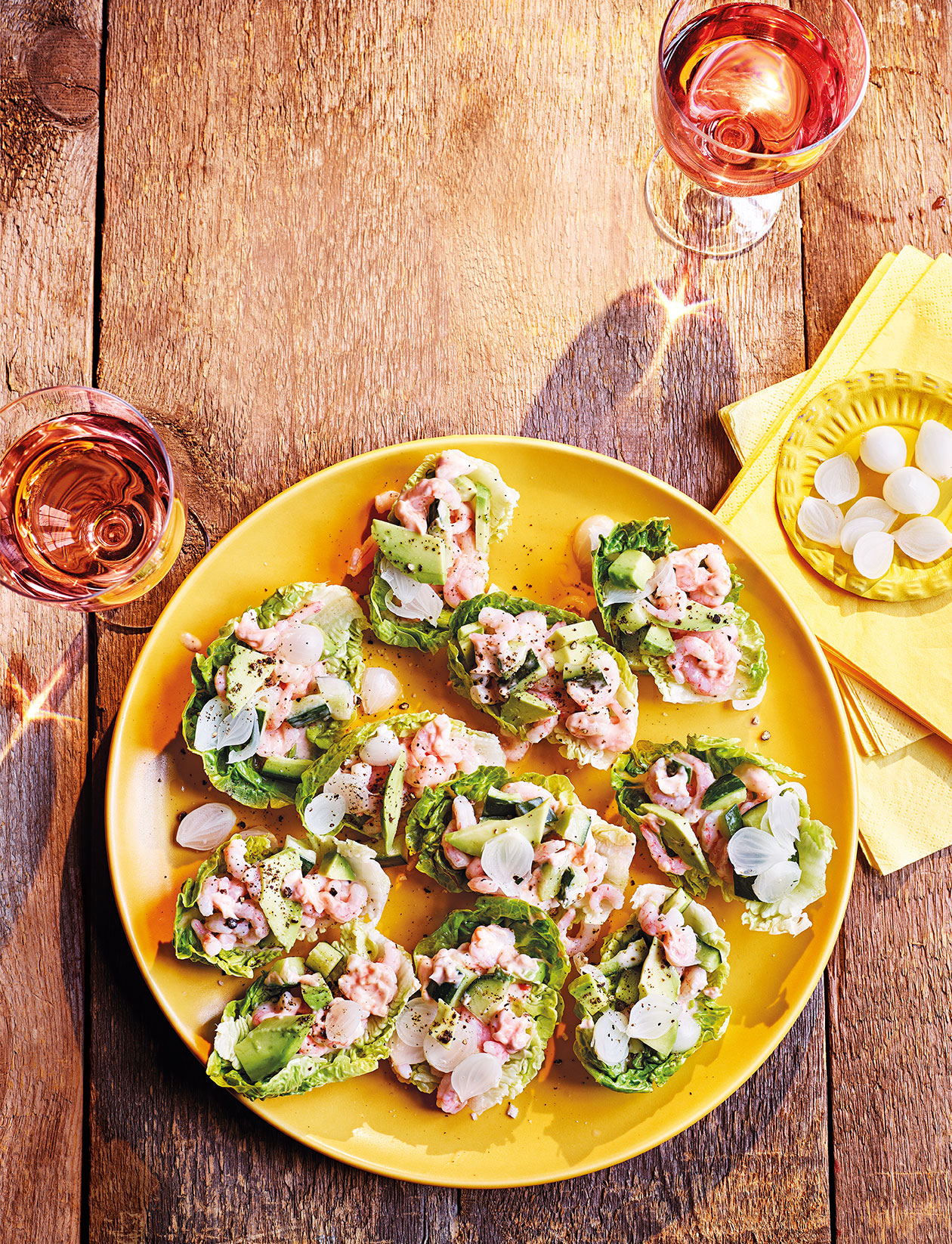 Prawn cocktail lettuce cups recipe | Sainsbury`s Magazine
