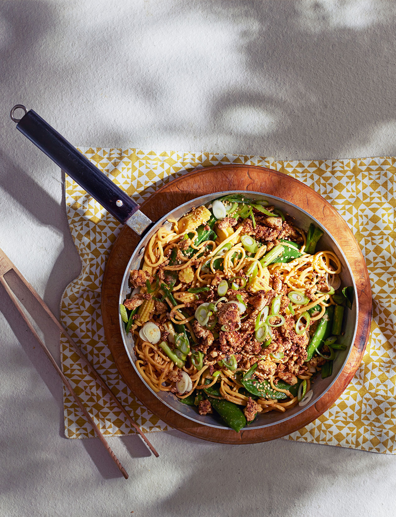 Sesame tofu noodles recipe | Sainsbury`s Magazine
