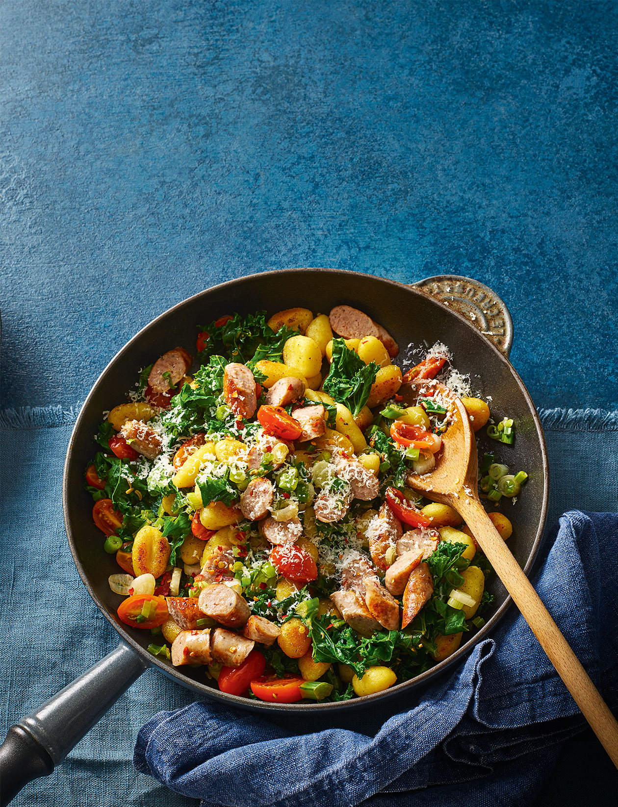 One-pan sausage gnocchi recipe | Sainsbury`s Magazine