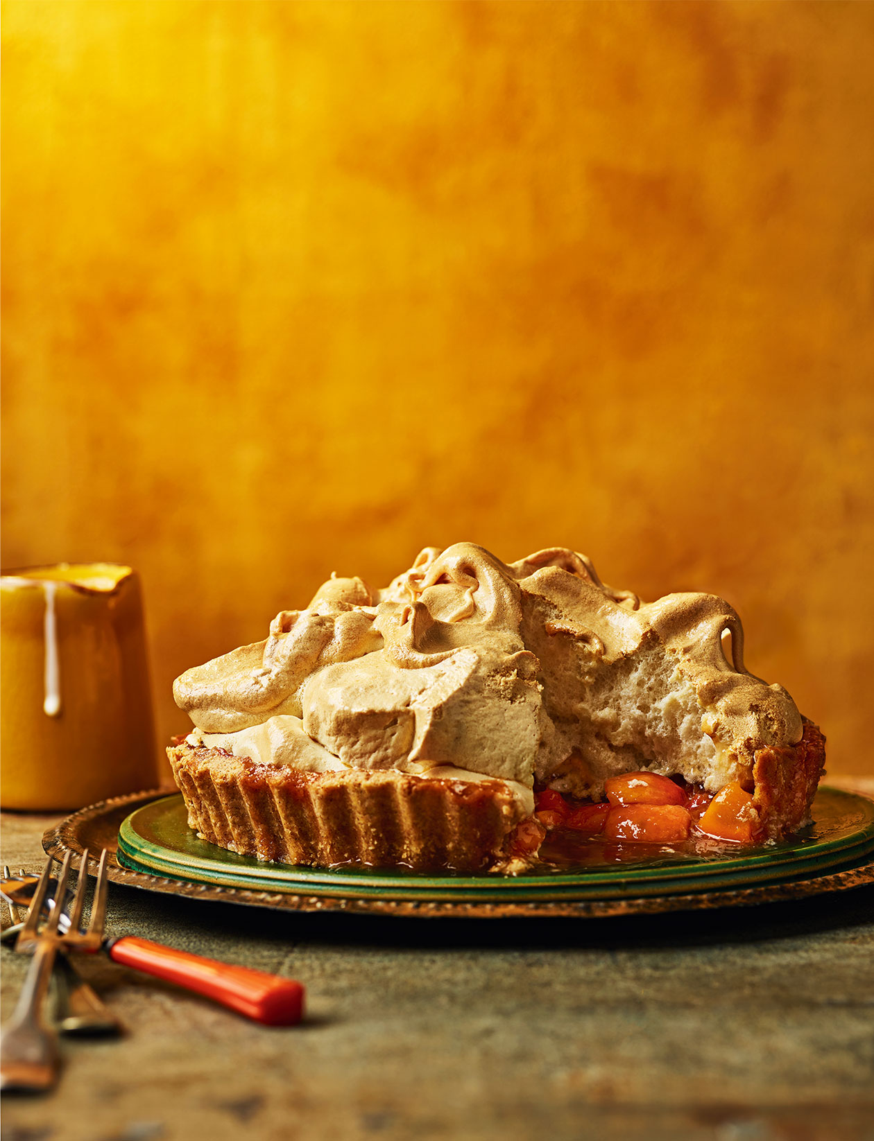 Peach meringue pie recipe Sainsbury`s Magazine