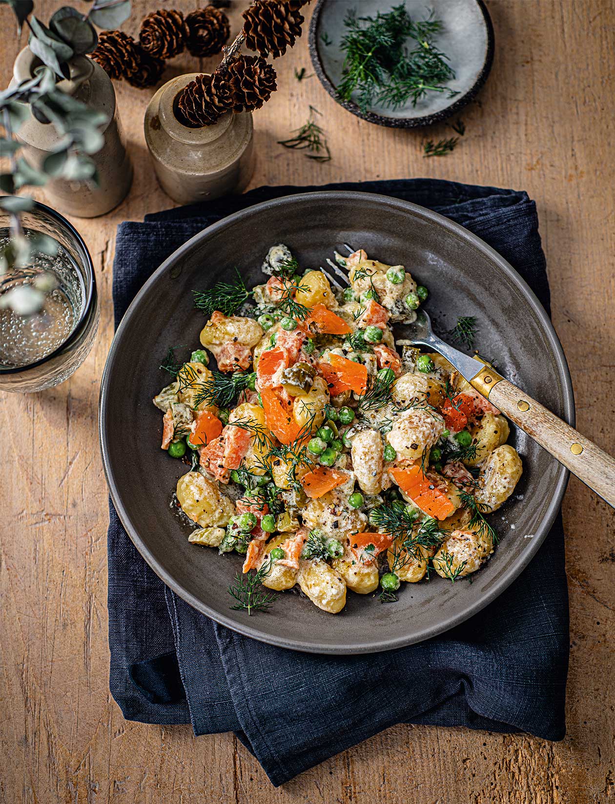 Speedy smoked salmon gnocchi recipe | Sainsbury`s Magazine