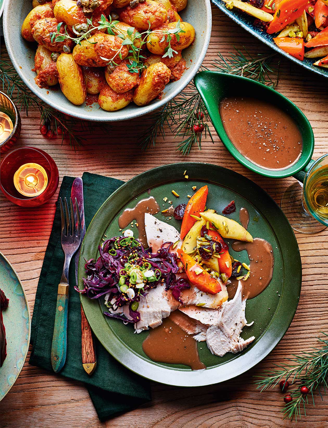 Mulled wine vegan gravy recipe Sainsbury`s Magazine