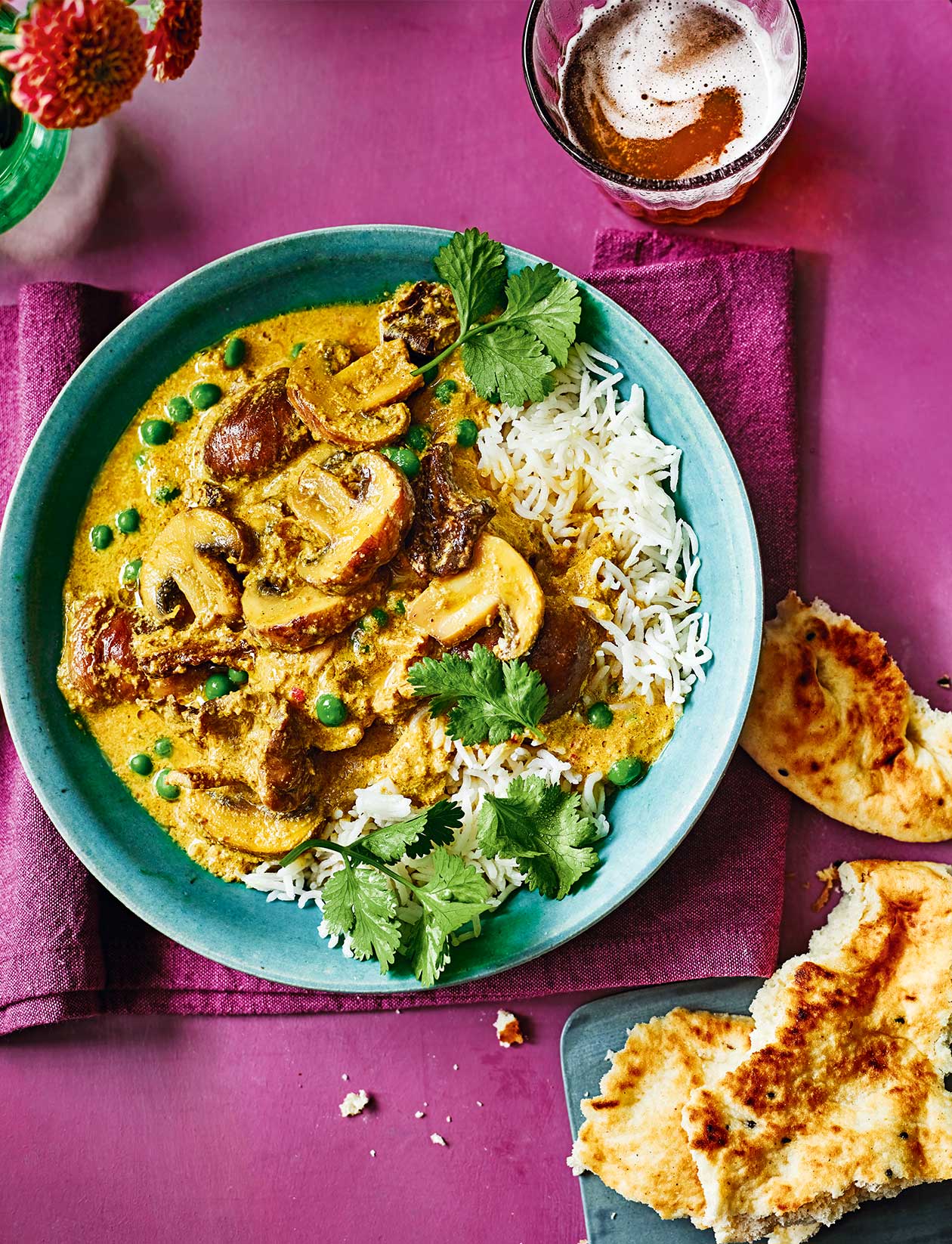 Three-mushroom curry recipe | Sainsbury`s Magazine