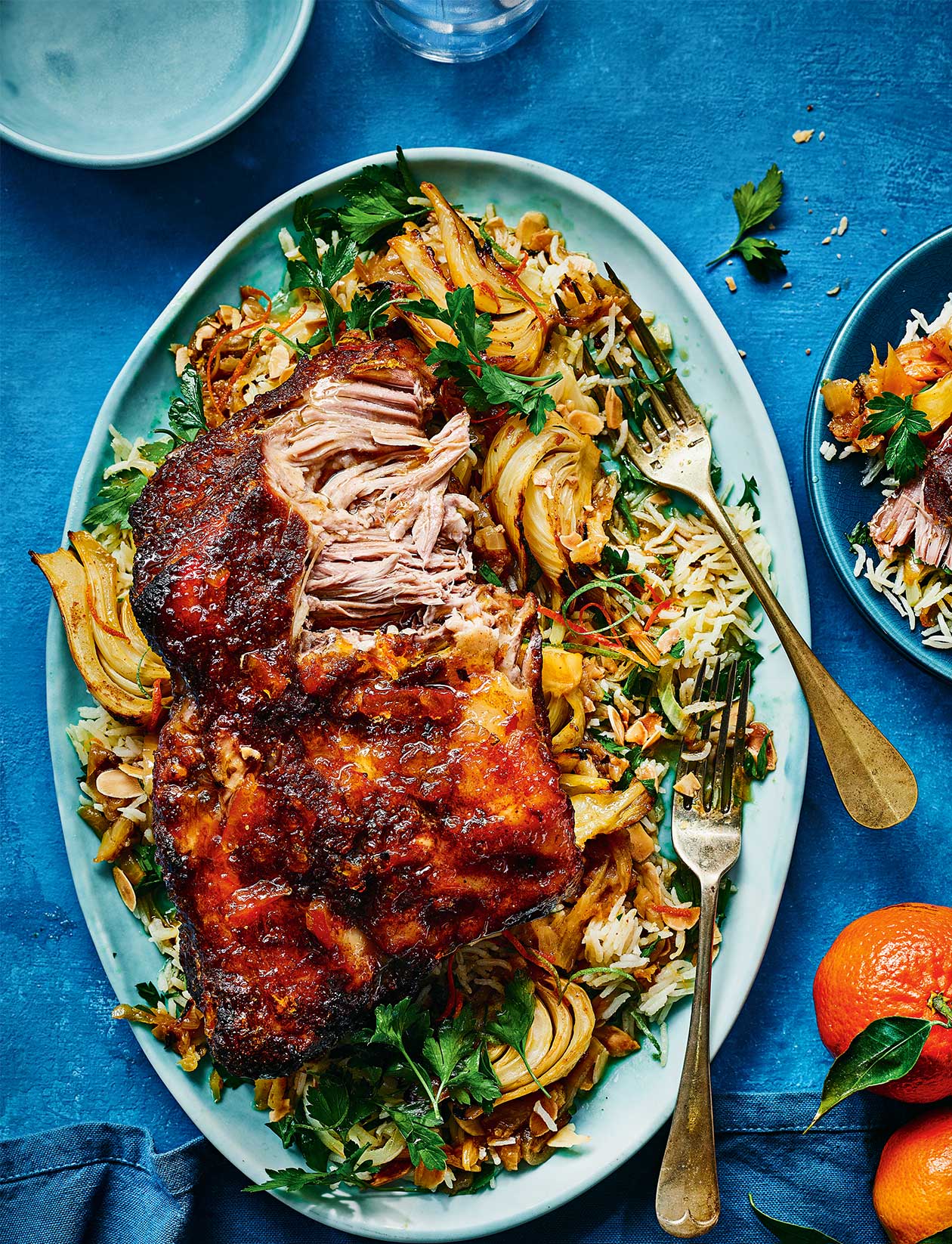 Slowcooked citrus pork recipe Sainsbury`s Magazine