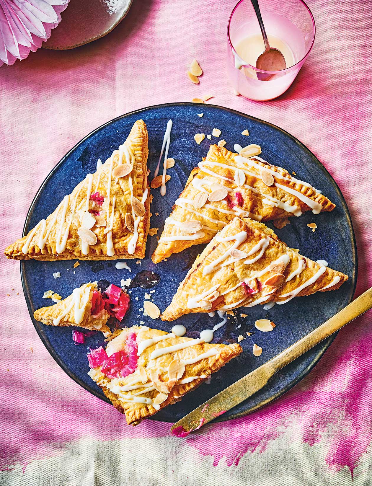Rhubarb and frangipane hand pies recipe | Sainsbury`s Magazine