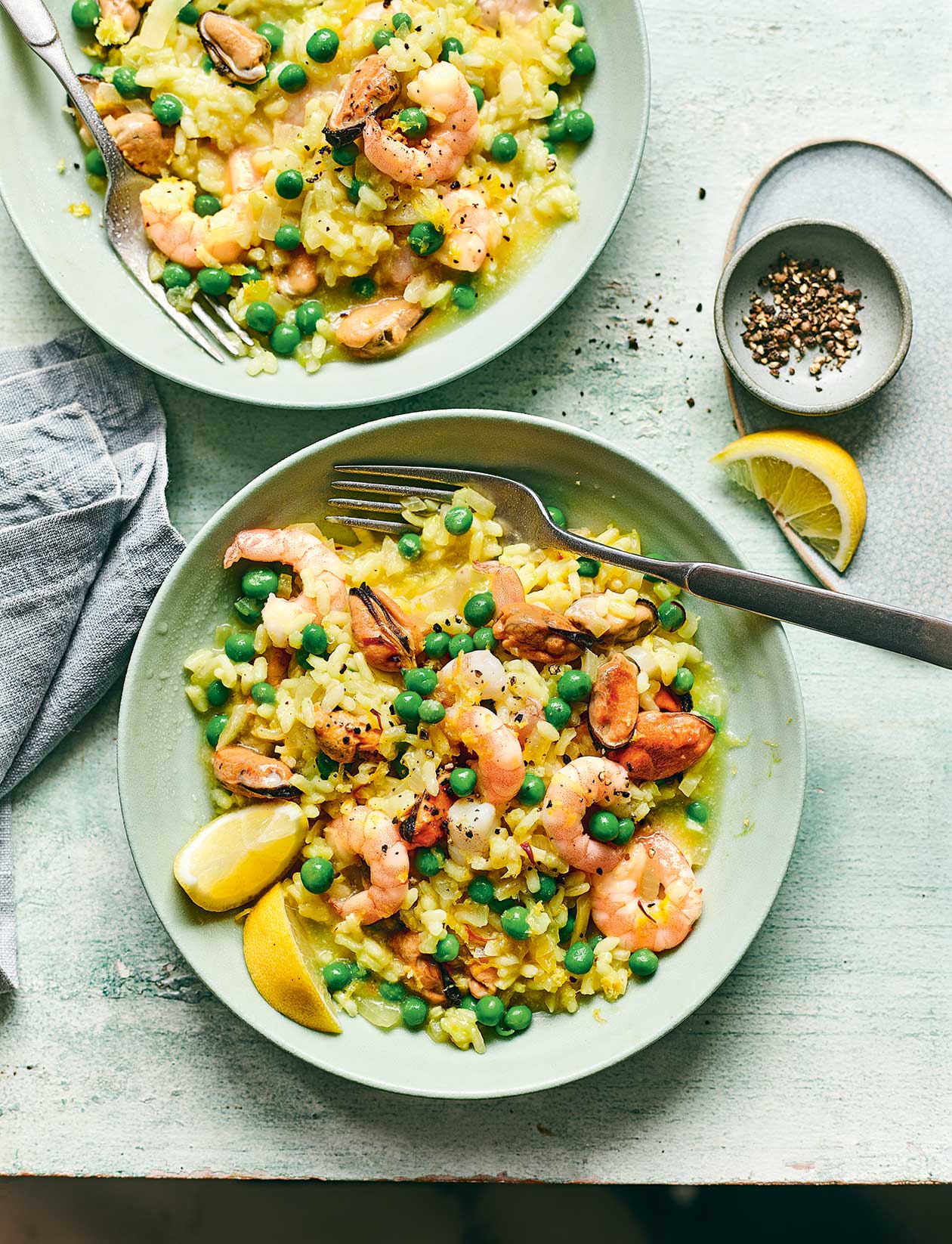 Easy pea and seafood recipe | Sainsbury`s Magazine