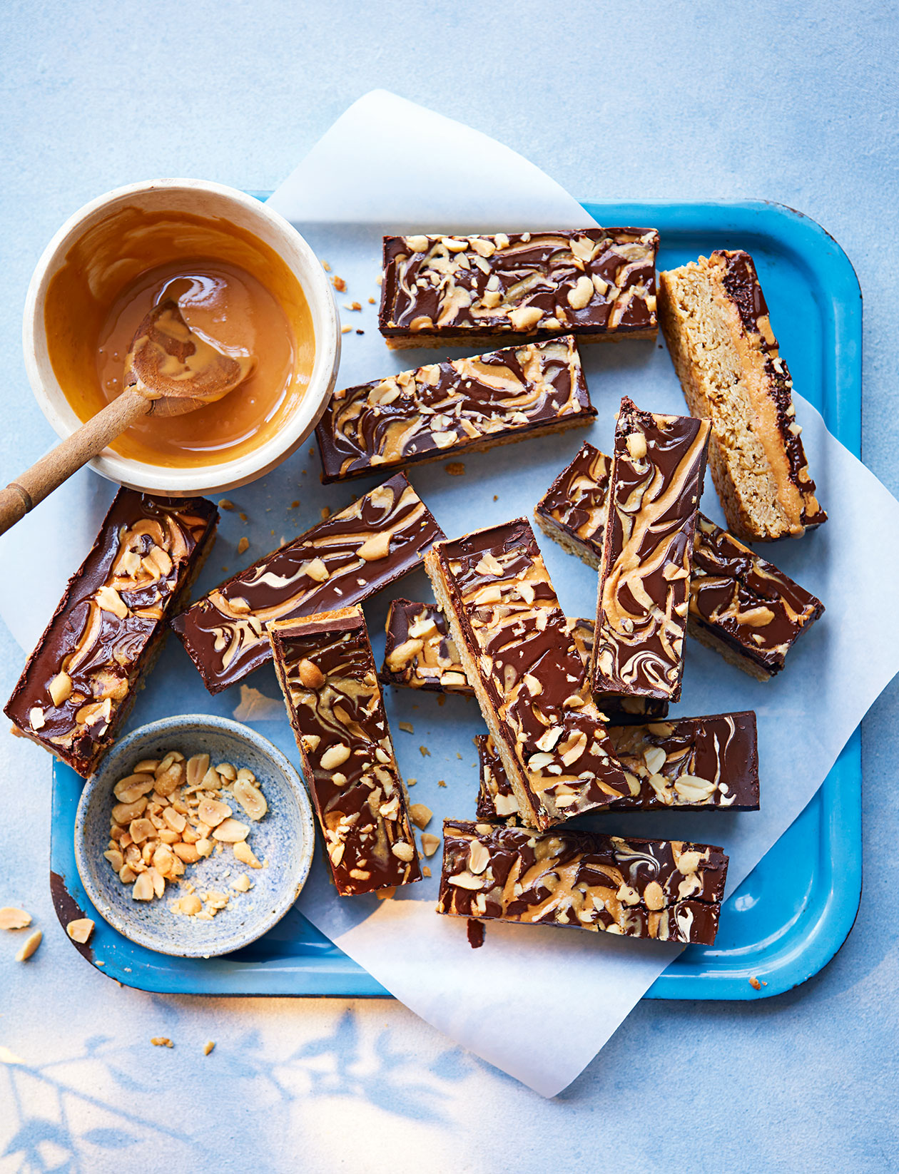 Choc-peanut flapjack bars recipe | Sainsbury`s Magazine