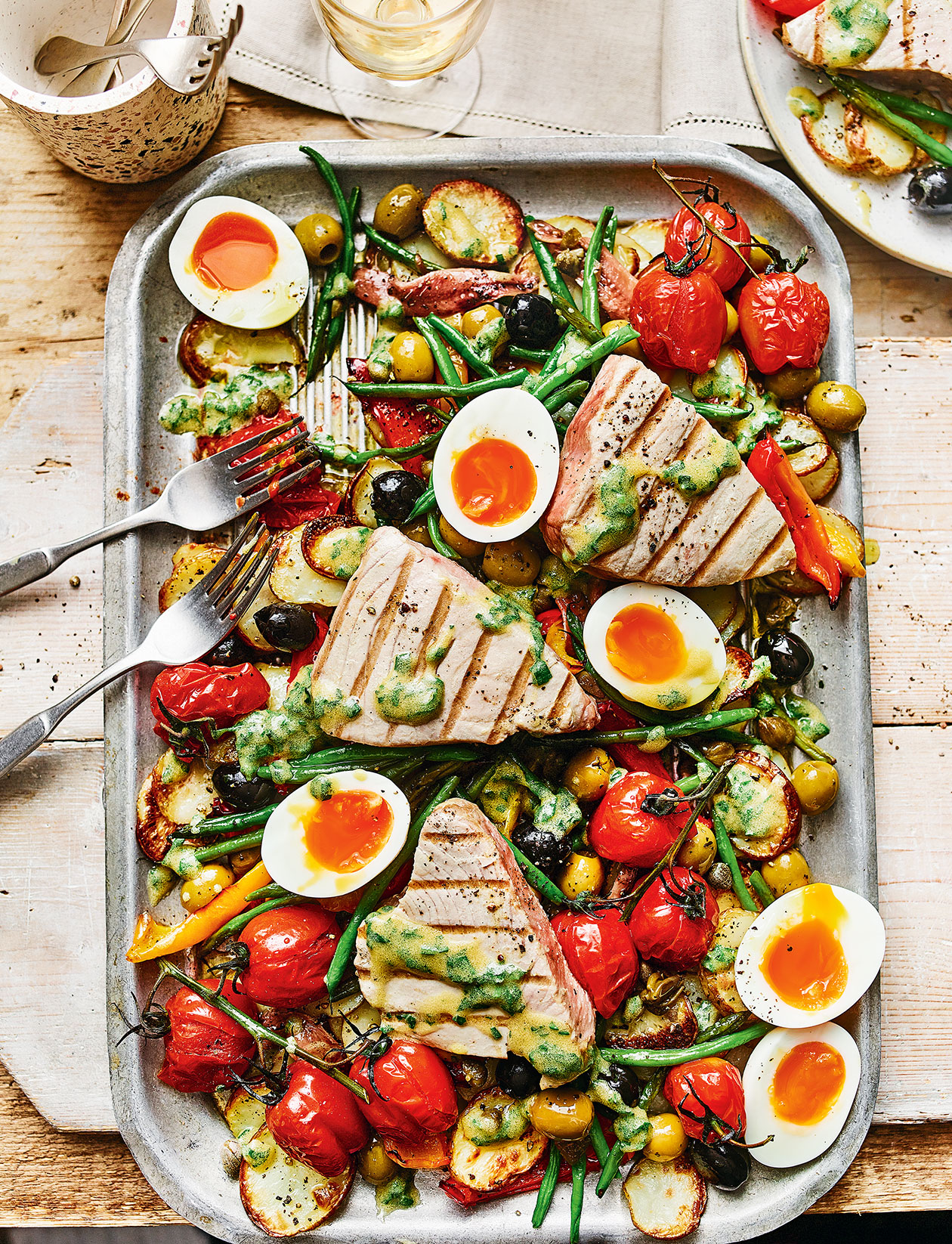 Roast tuna niçoise recipe | Sainsbury`s Magazine