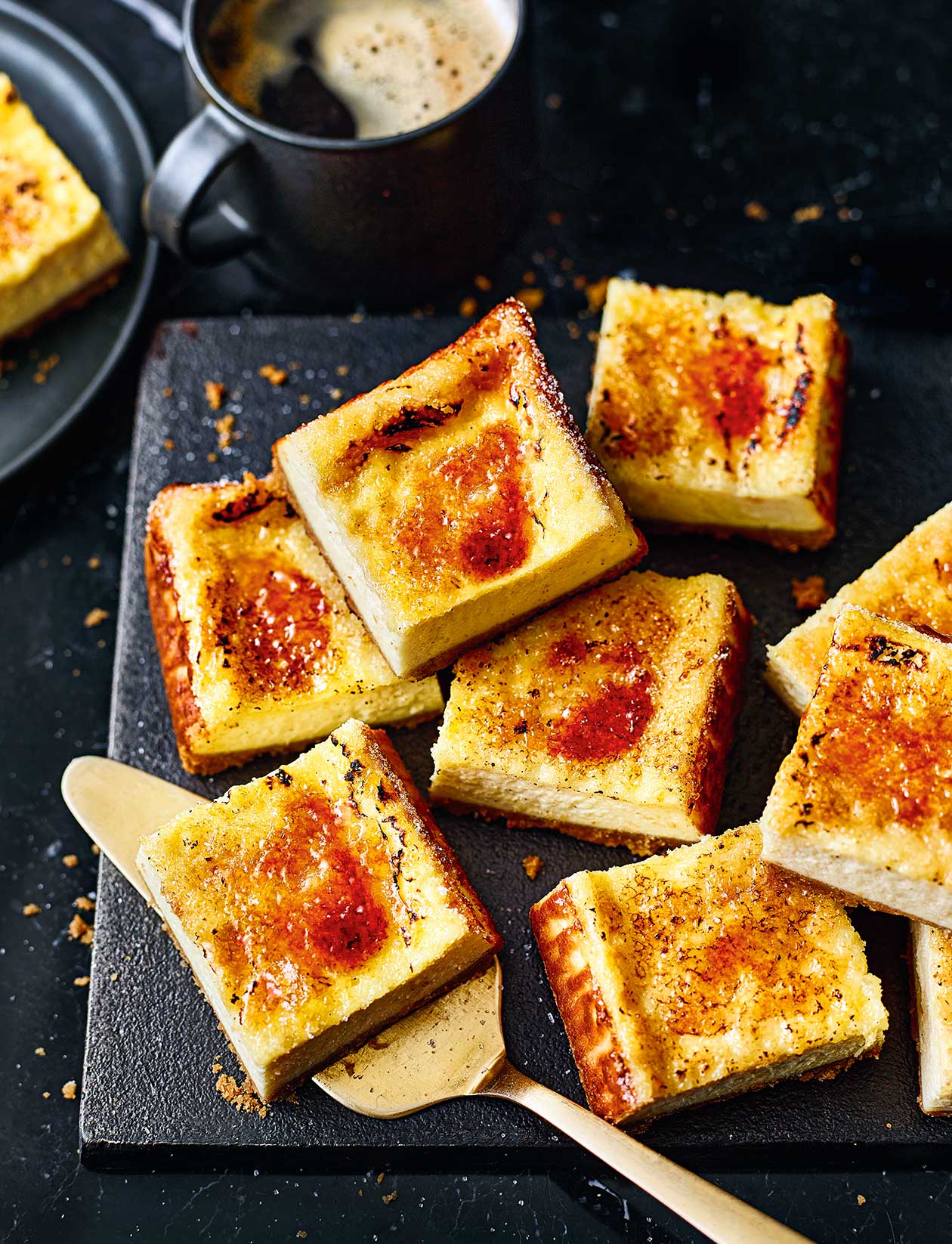 Créme Brúlée cheesecake squares recipe | Sainsbury`s Magazine