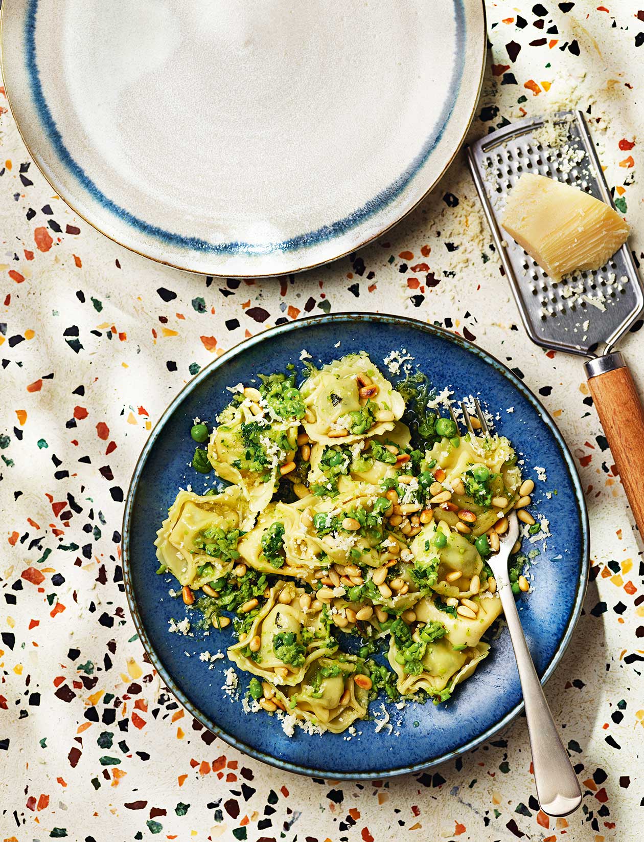 Tortelloni with minty pea pesto recipe | Sainsbury`s Magazine