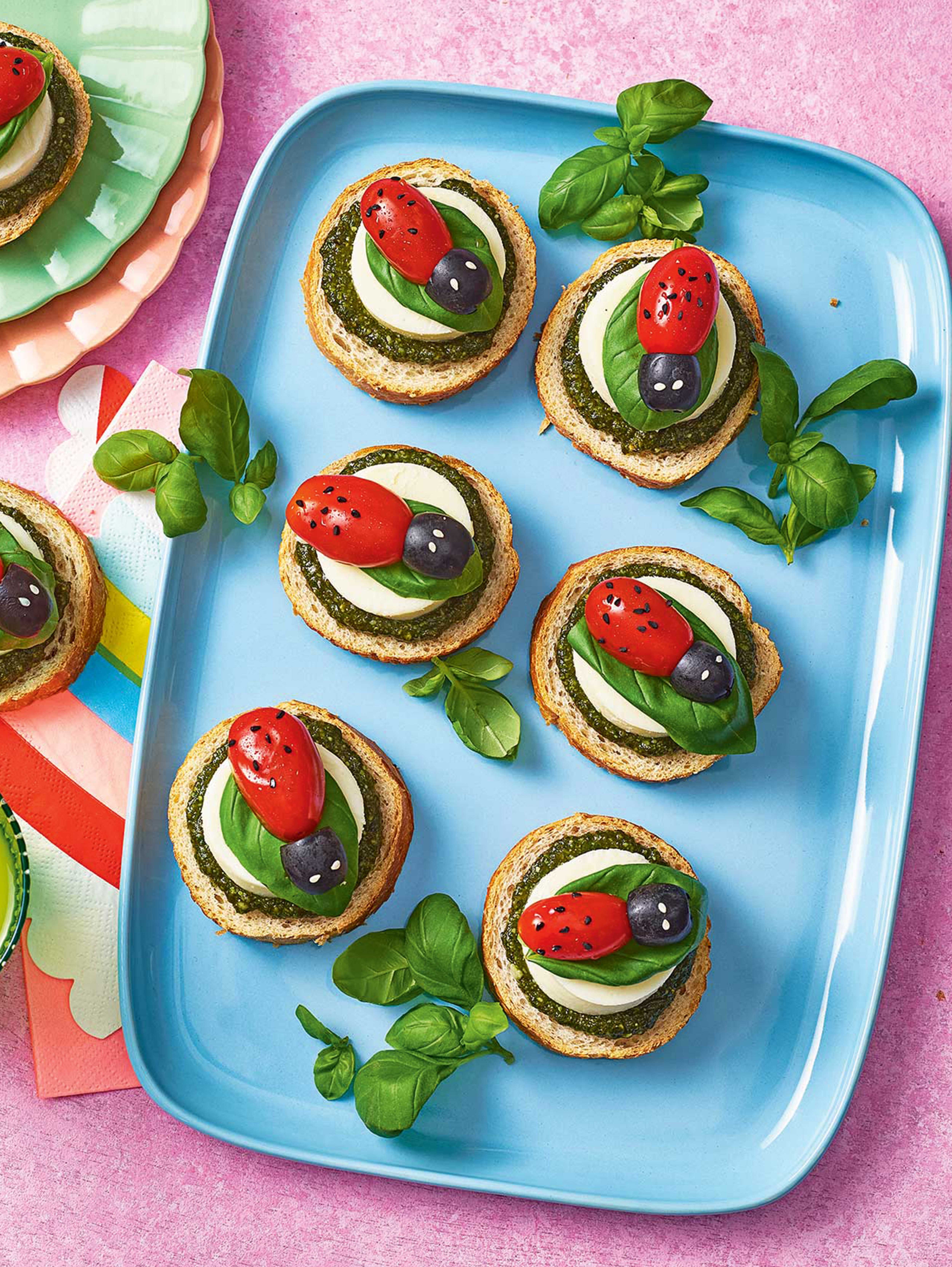 Ladybird bruschetta recipe | Sainsbury`s Magazine