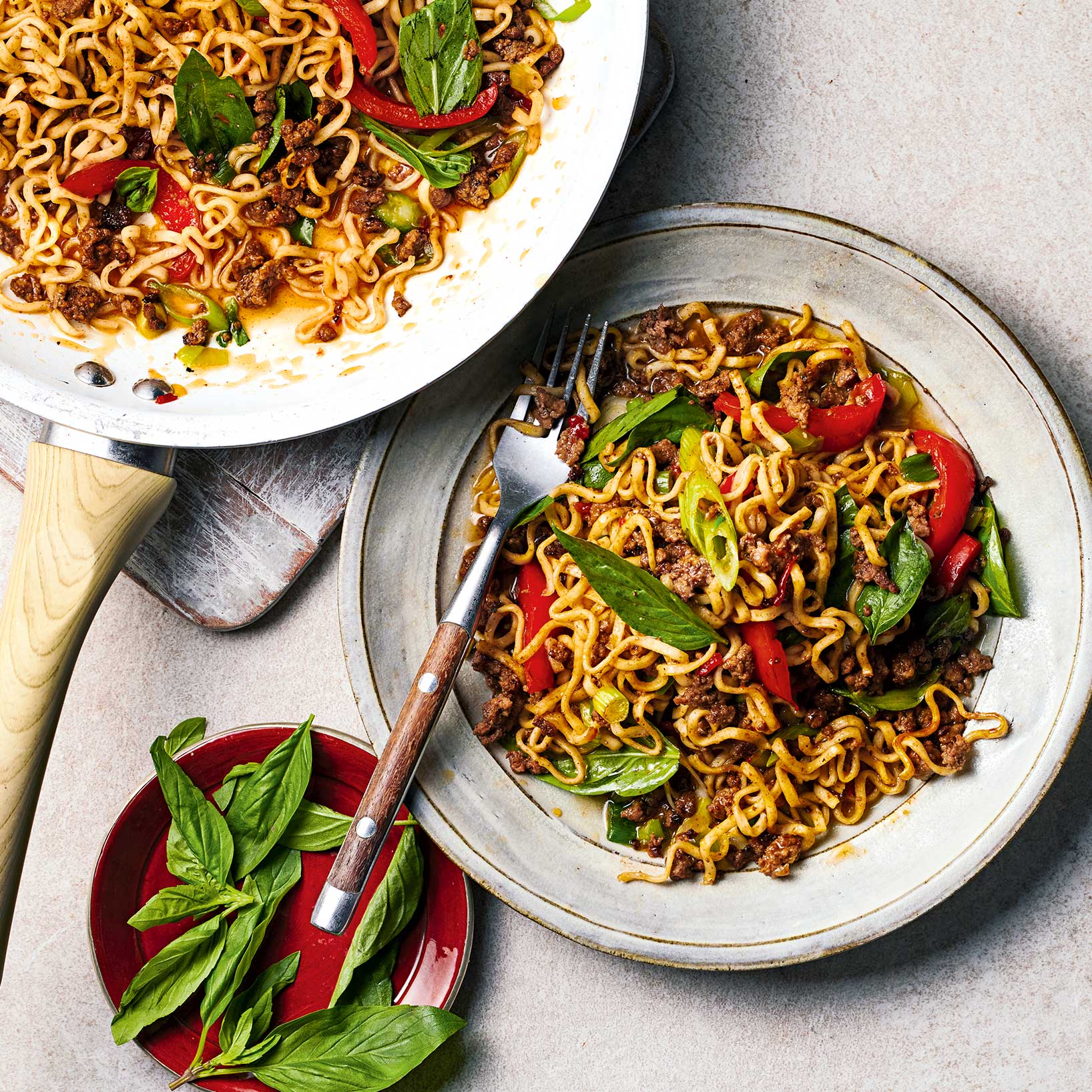 Spicy beef noodles recipe | Sainsbury`s Magazine