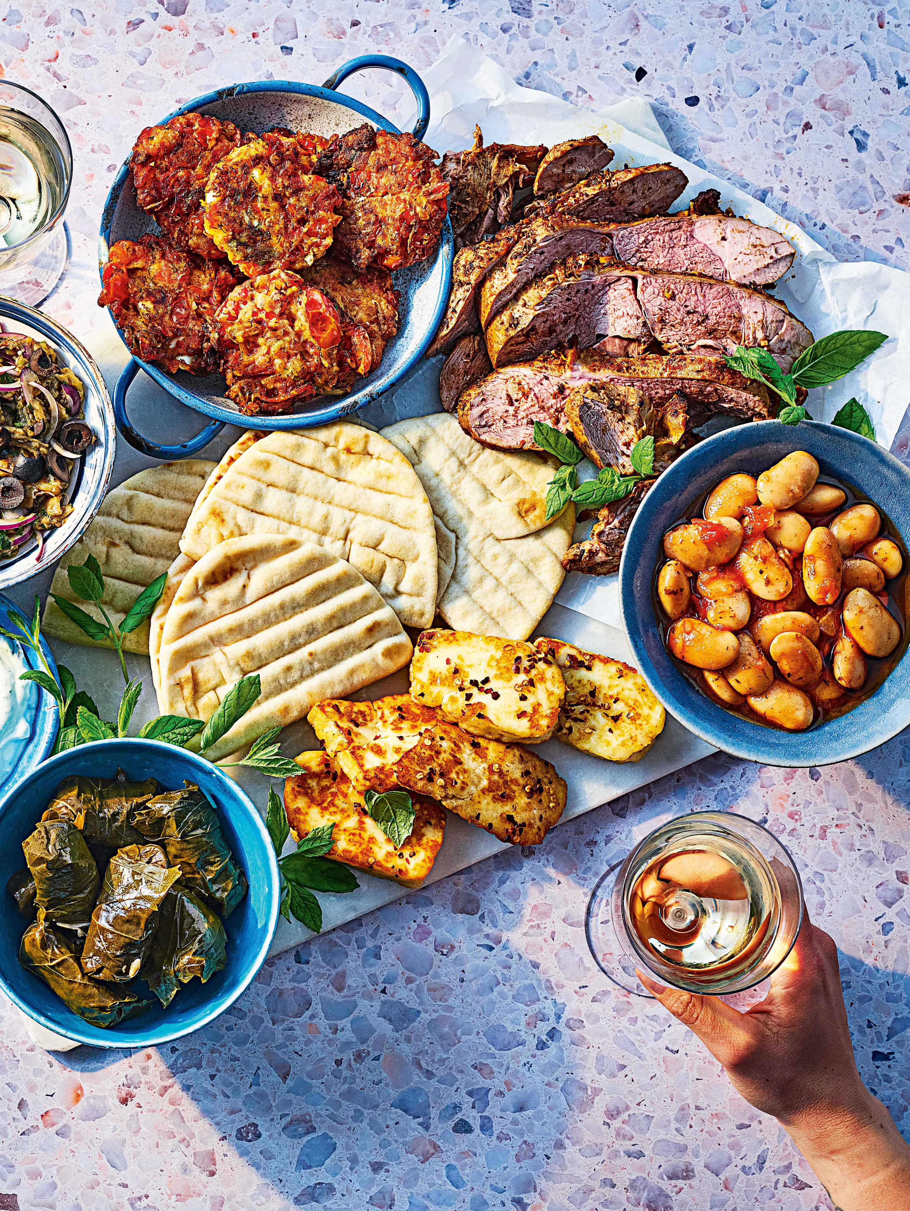 Greek-style sharing board recipe | Sainsbury`s Magazine