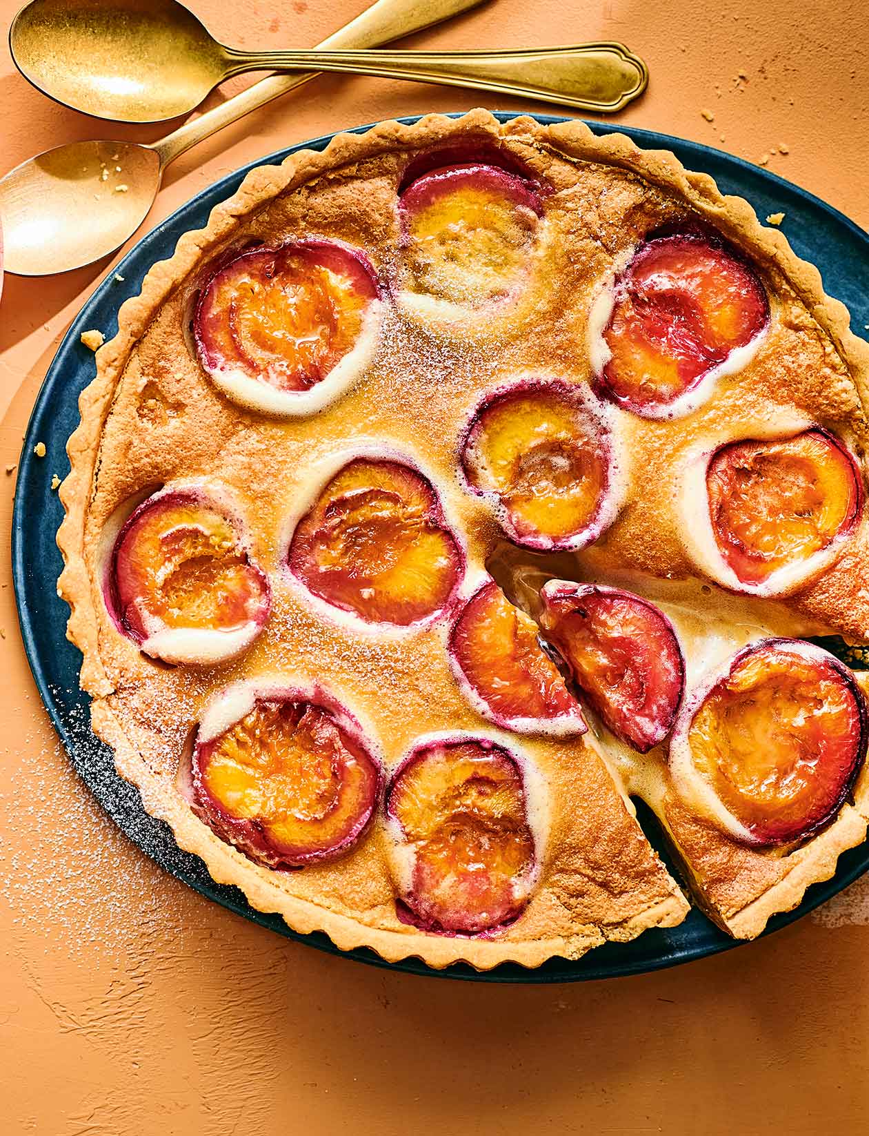 Plum clafoutis tart recipe | Sainsbury`s Magazine