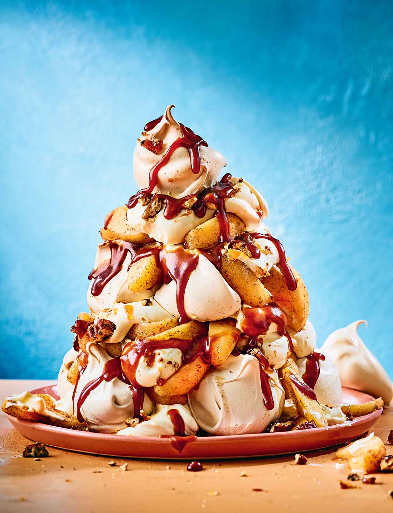 Toffee apple meringue tumble recipe | Sainsbury`s Magazine