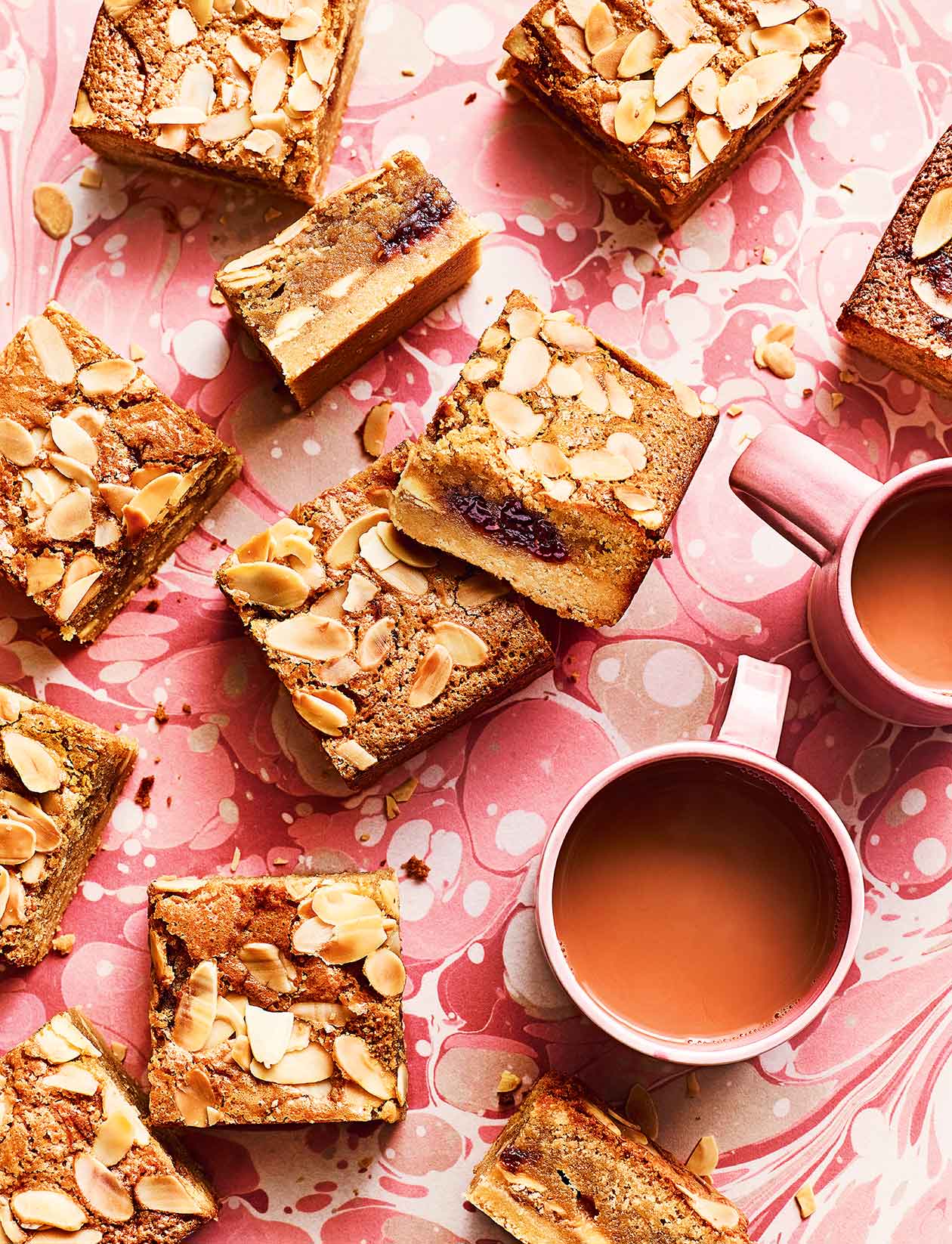 Bakewell blondies recipe | Sainsbury's Magazine