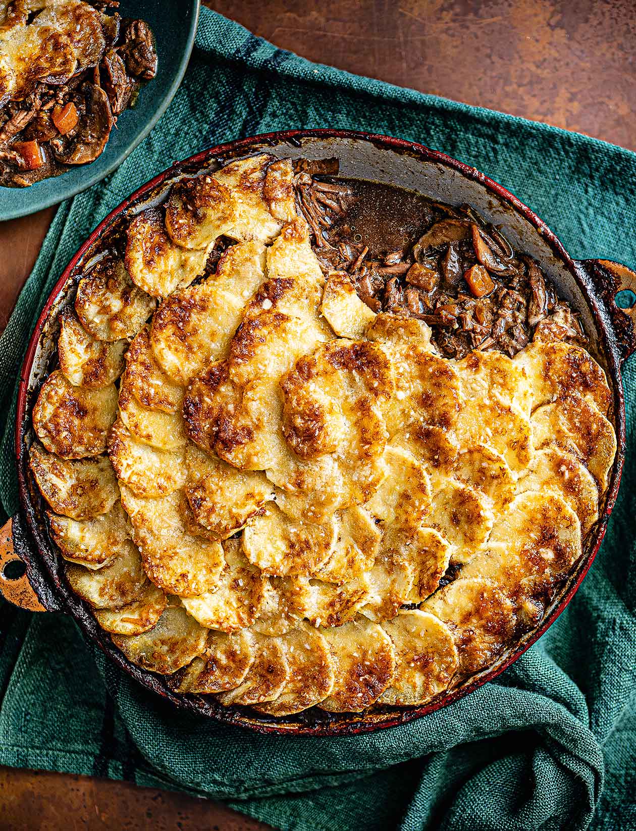 Beef and mushroom pie with creamy parsnip crust recipe | Sainsbury`s Magazine