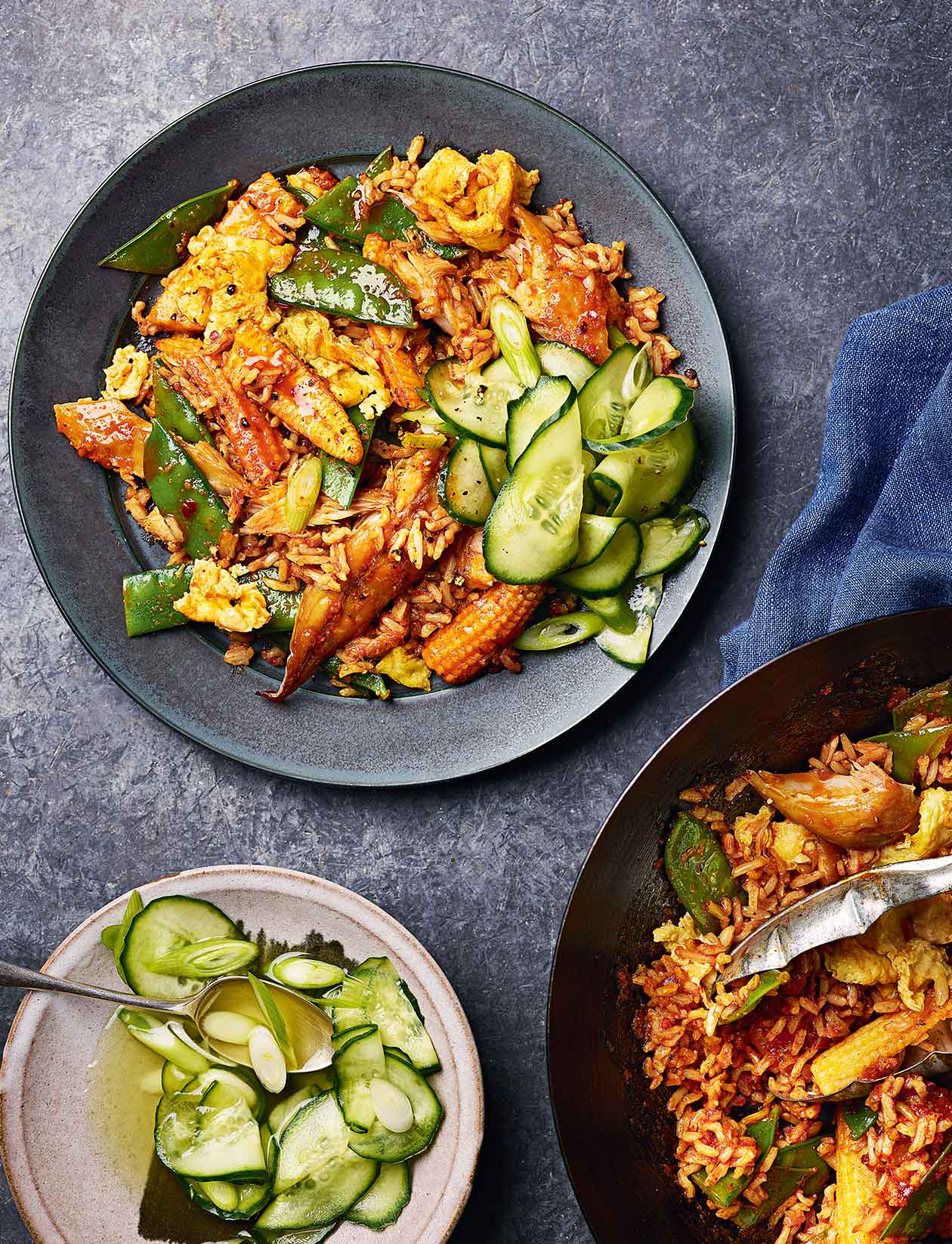 Mackerel fried rice recipe | Sainsbury`s Magazine